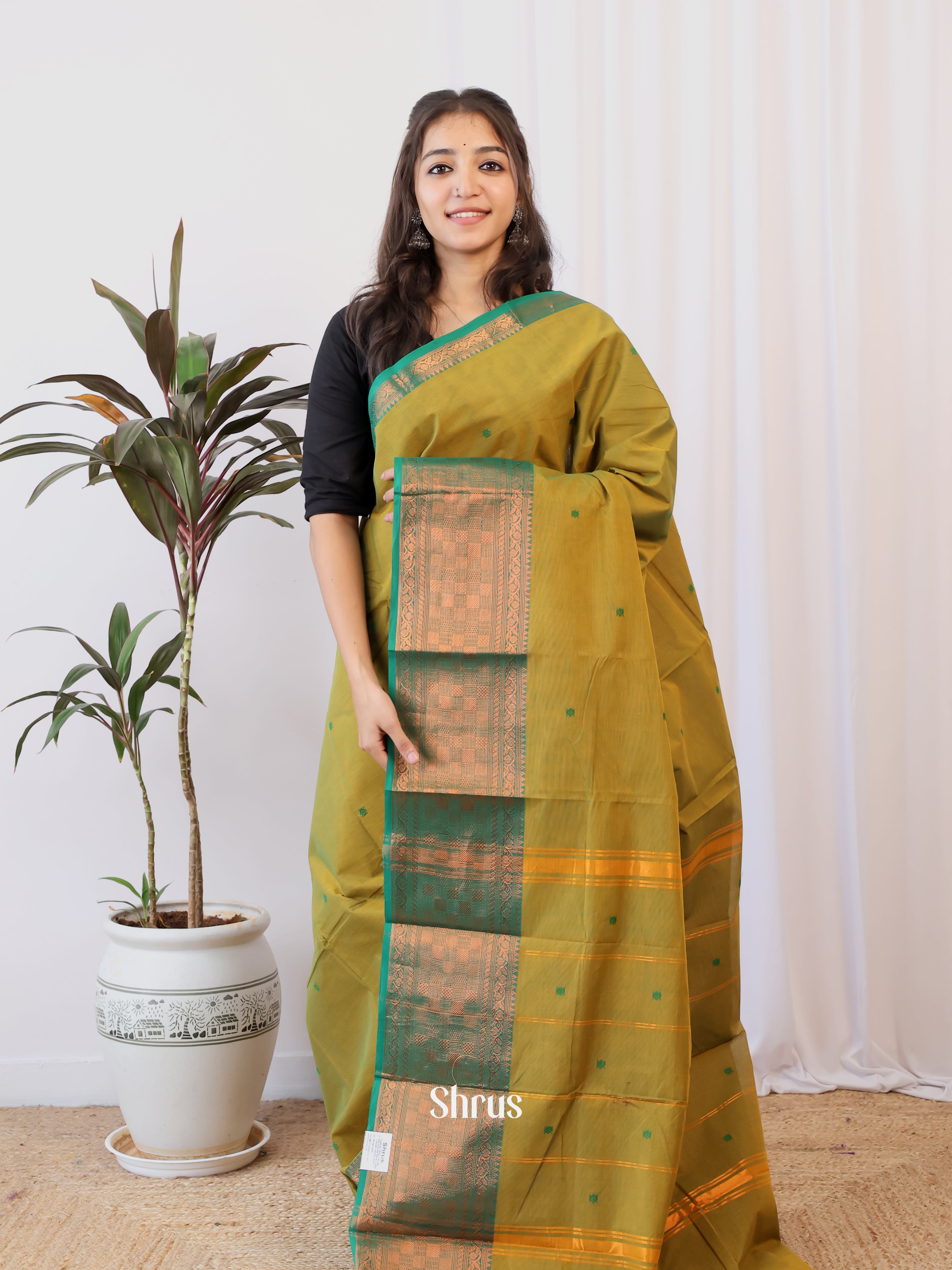 CJS05333 - Chettinad Cotton Saree - Shop on Shrus.com