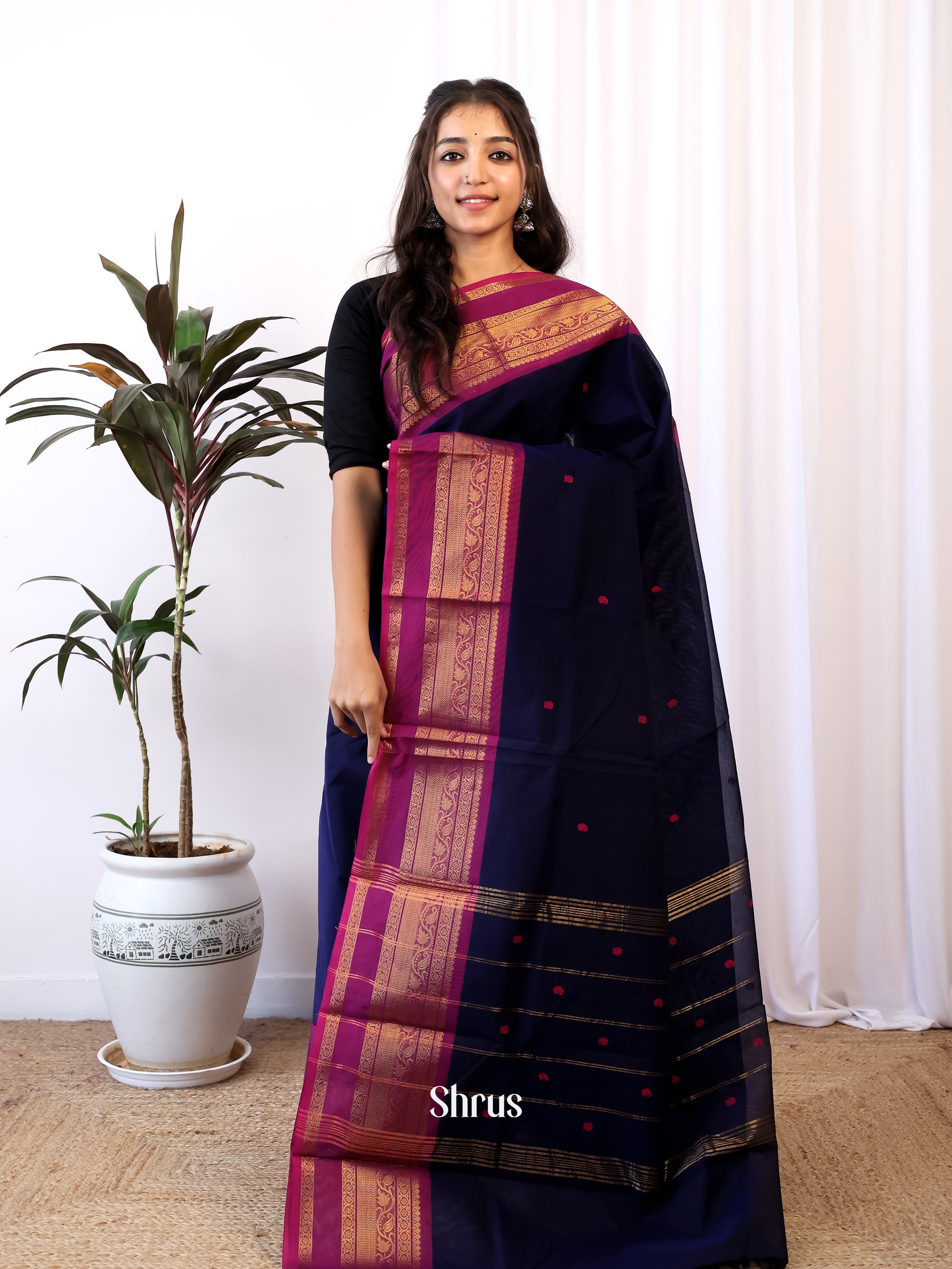 CJS05355 - Chettinad Cotton Saree - Shop on Shrus.com