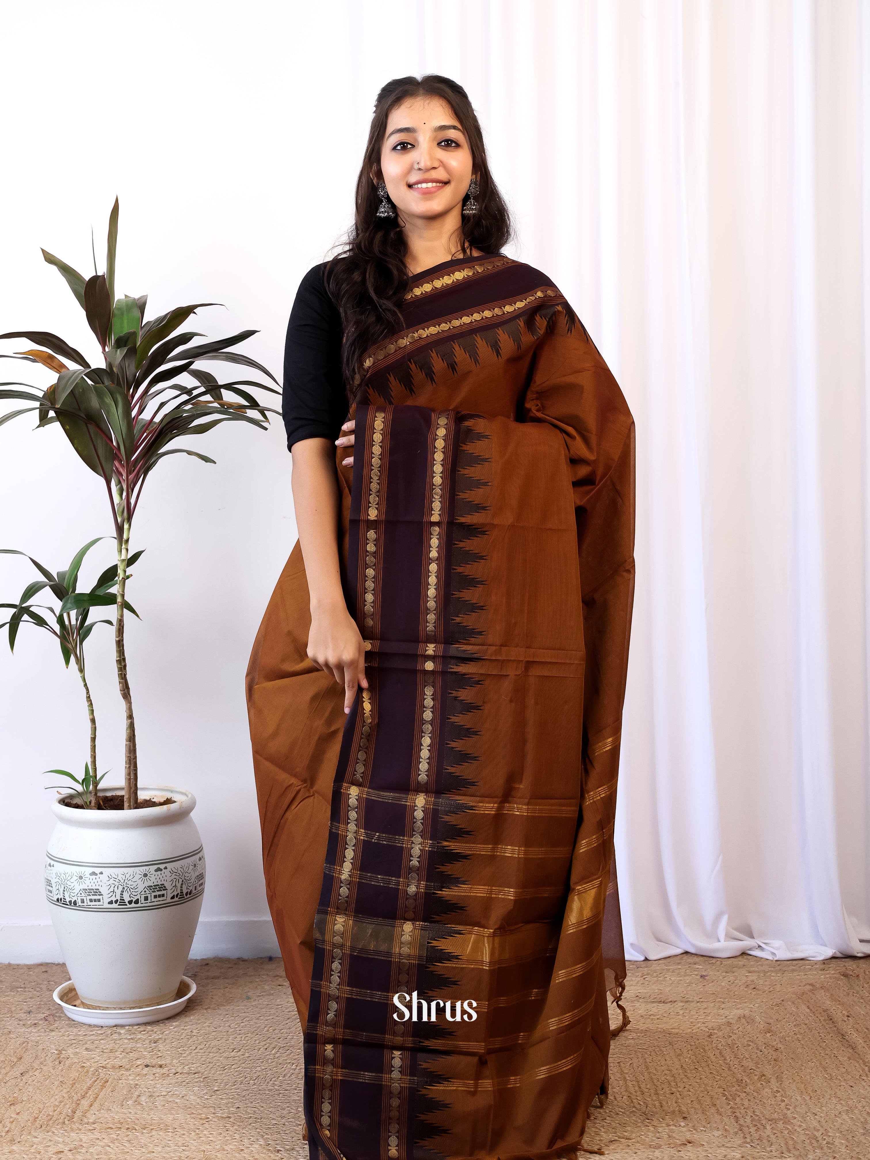 CJS05391 - Chettinad Cotton Saree - Shop on Shrus.com
