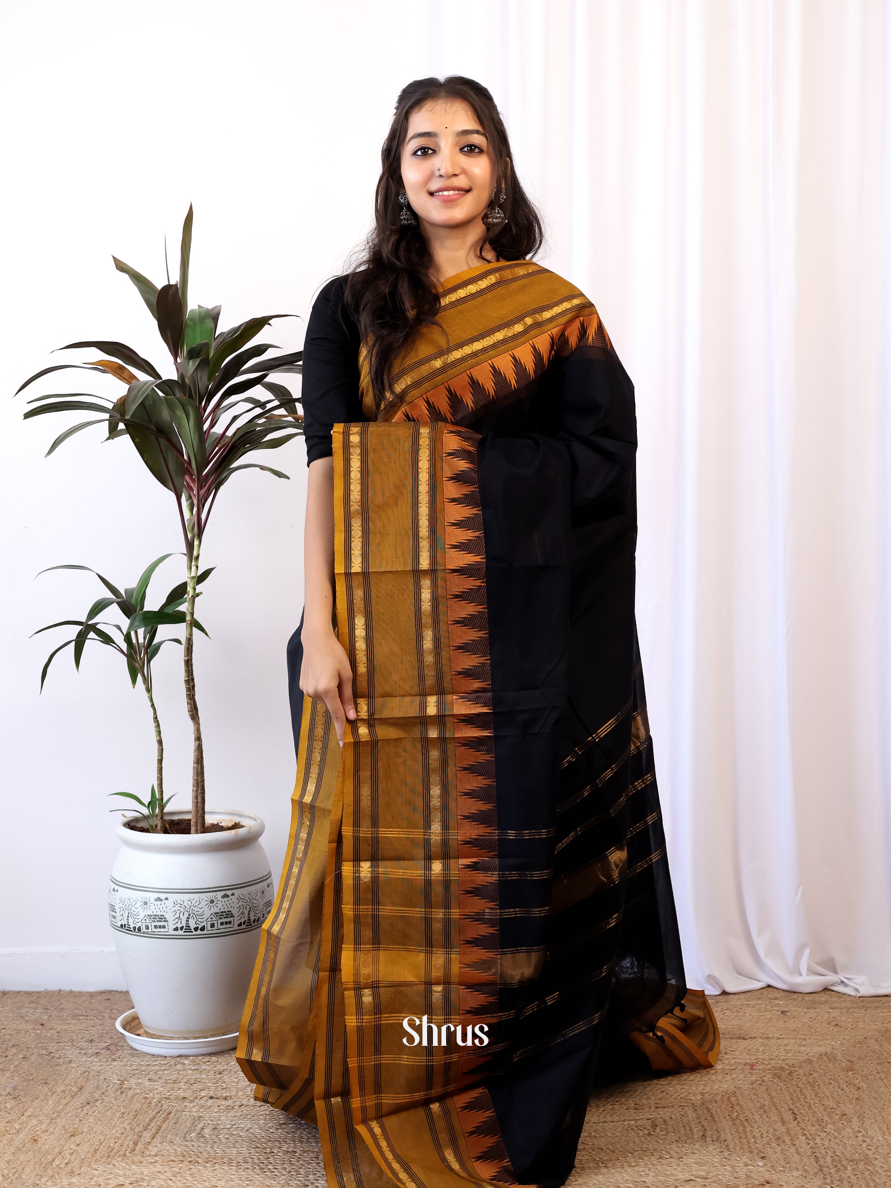 CJS05394 - Chettinad Cotton Saree - Shop on Shrus.com