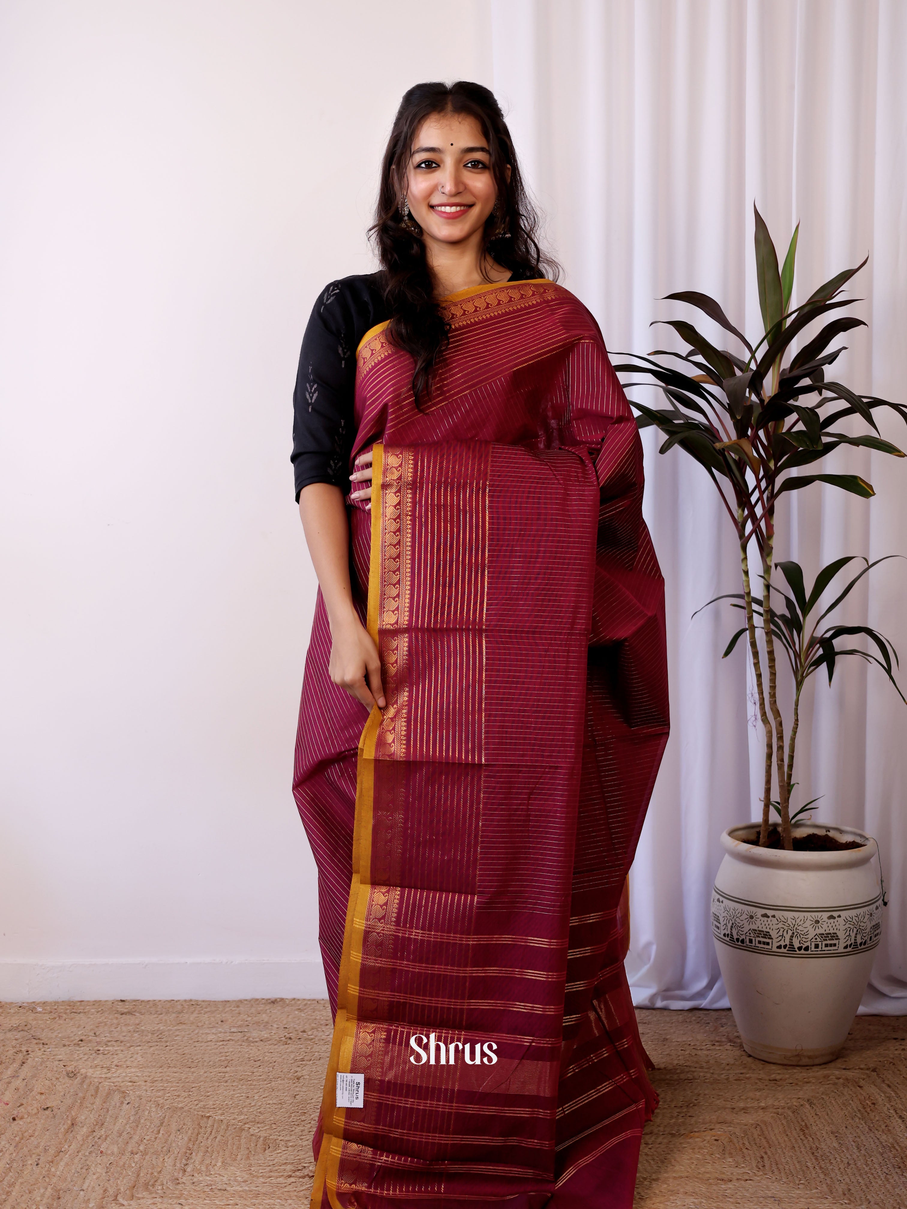 CJS05432 - Chettinad Cotton Saree - Shop on Shrus.com