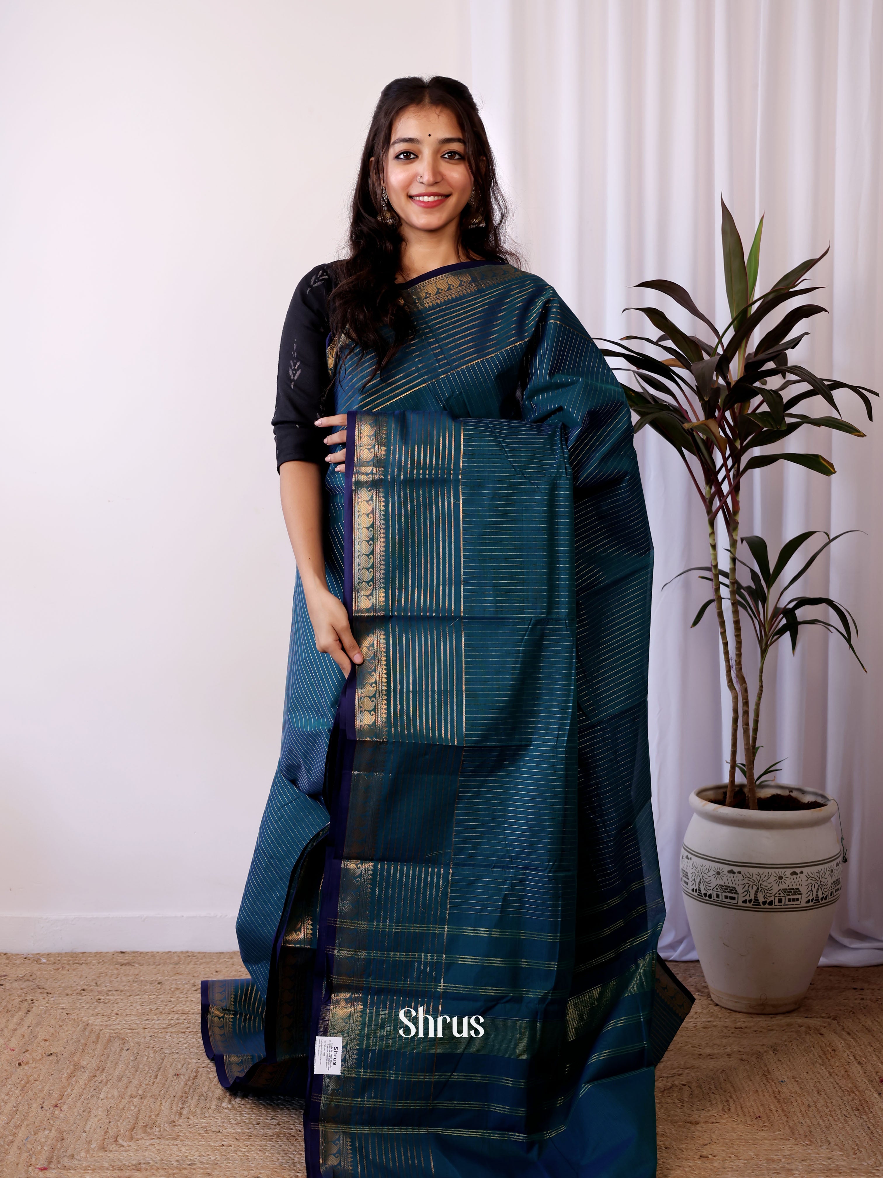 CJS05435 - Chettinad Cotton Saree - Shop on Shrus.com