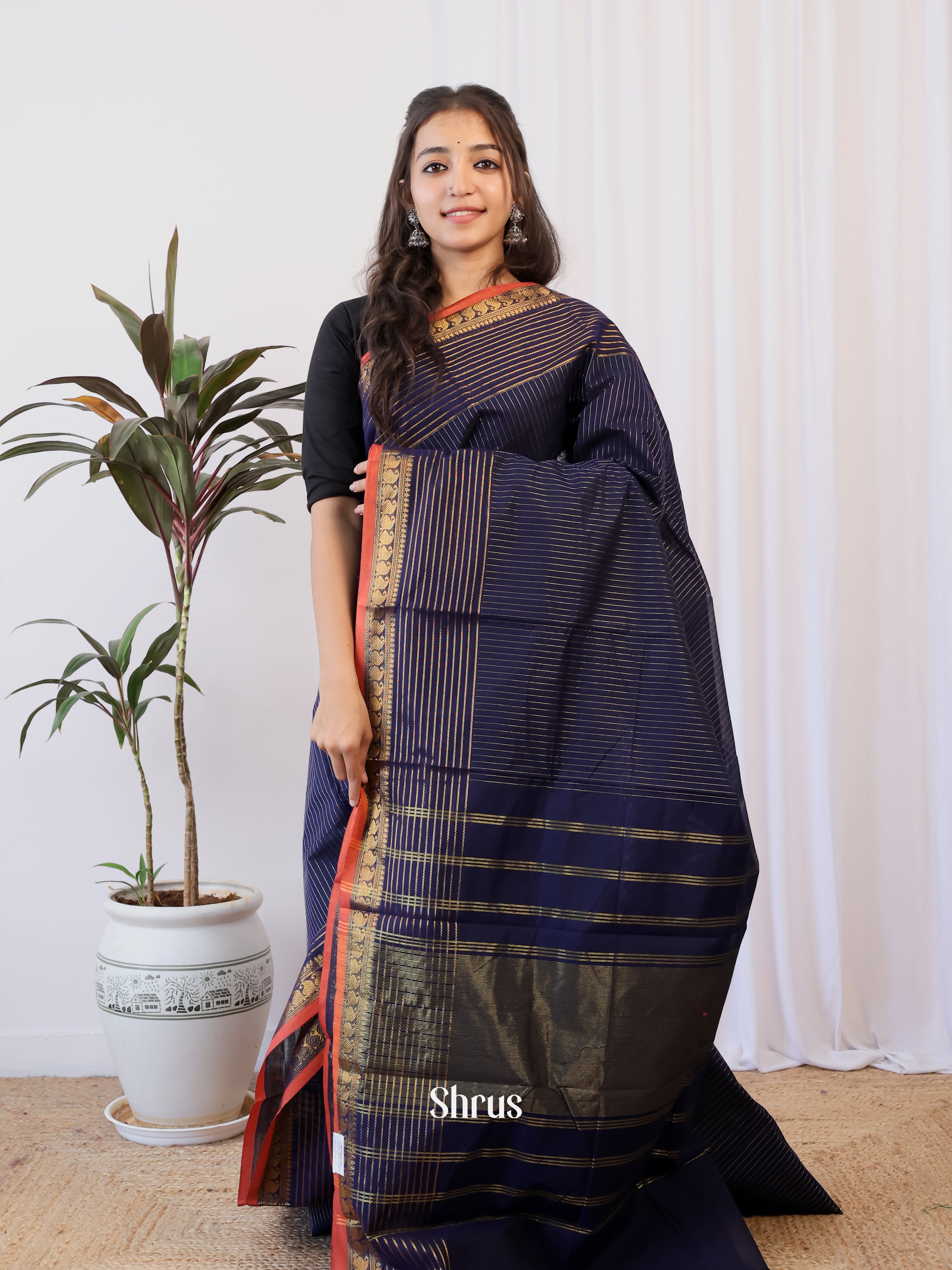 CJS05438 - Chettinad Cotton Saree - Shop on Shrus.com