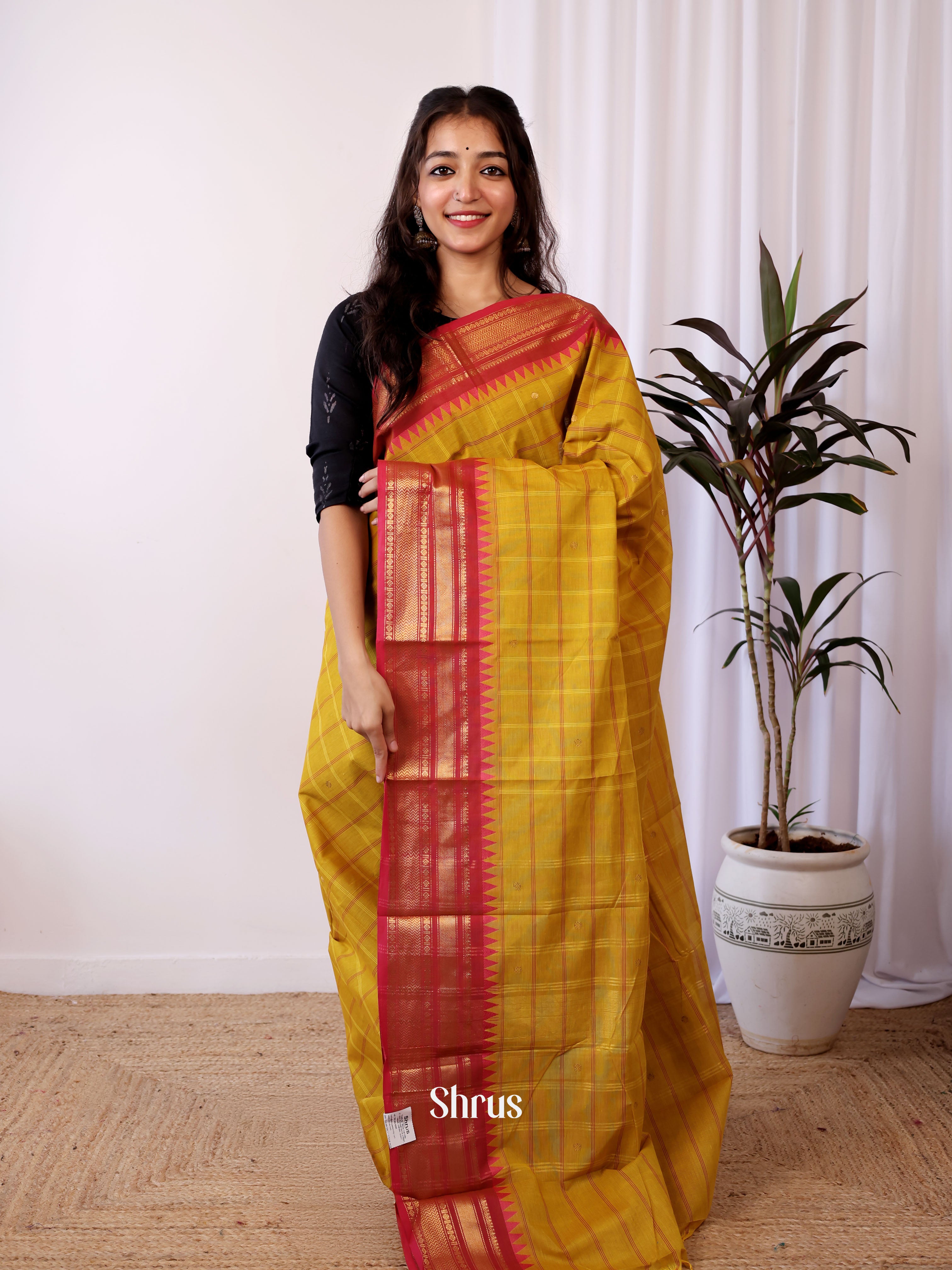 CJS05446 - Chettinad Cotton Saree - Shop on Shrus.com