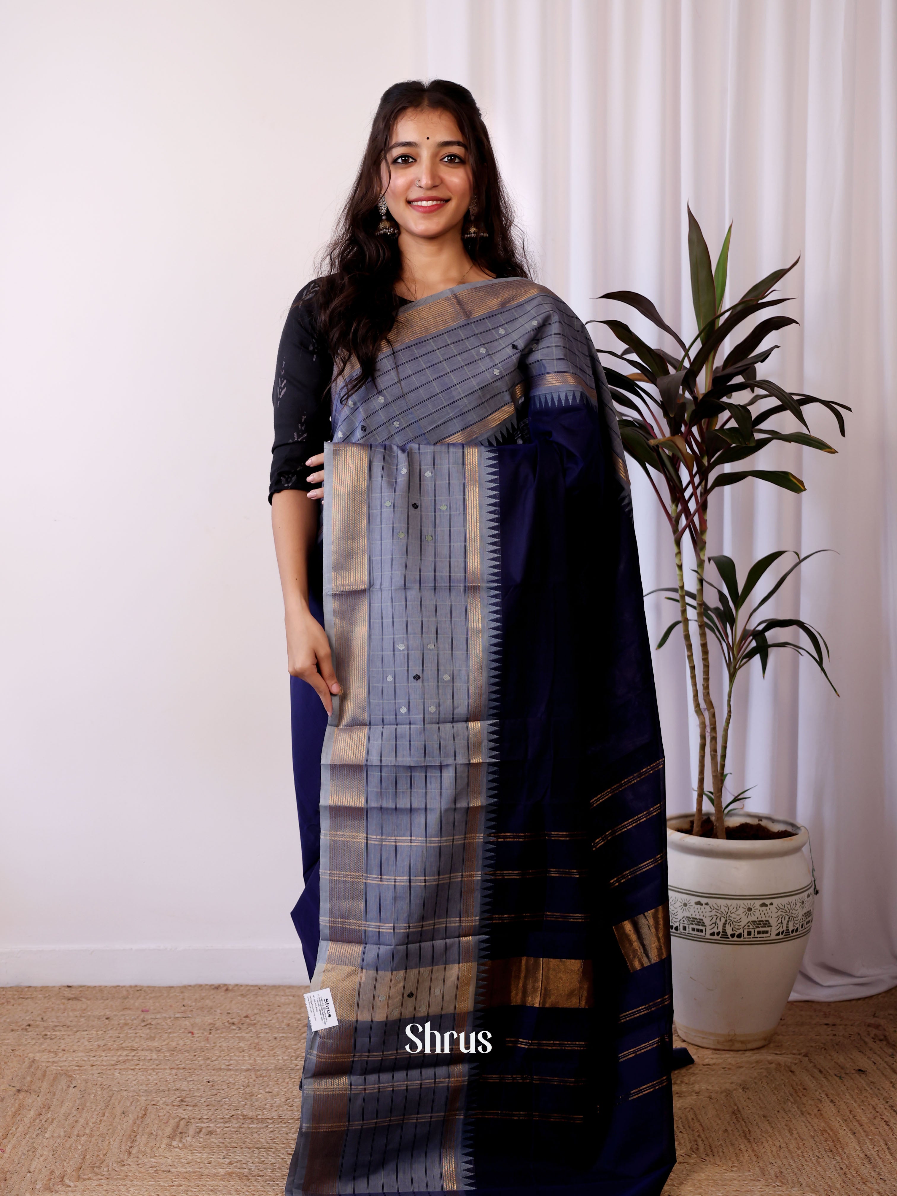 CJS05465 - Chettinad Cotton Saree - Shop on Shrus.com