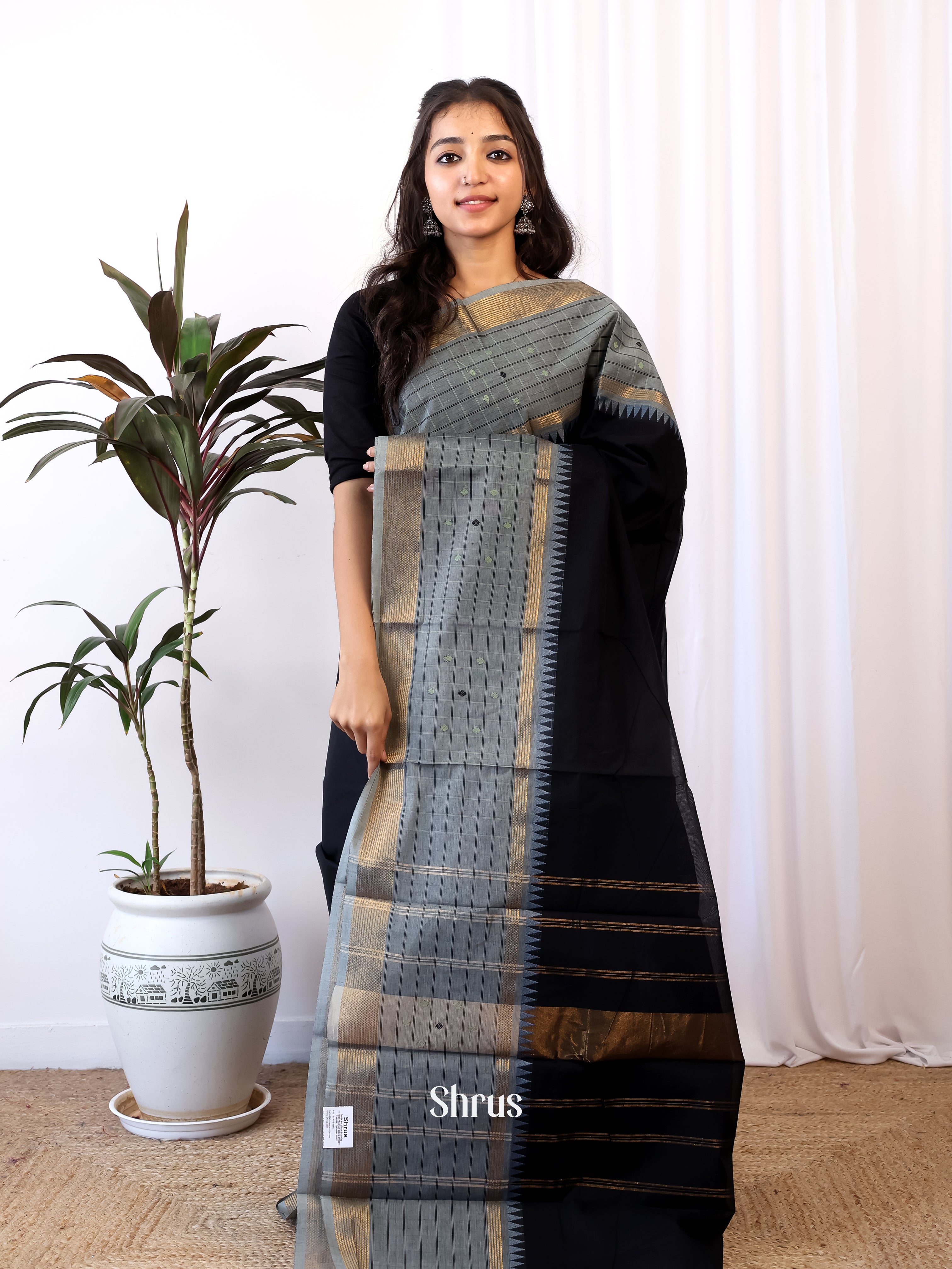 CJS05471 - Chettinad Cotton Saree - Shop on Shrus.com