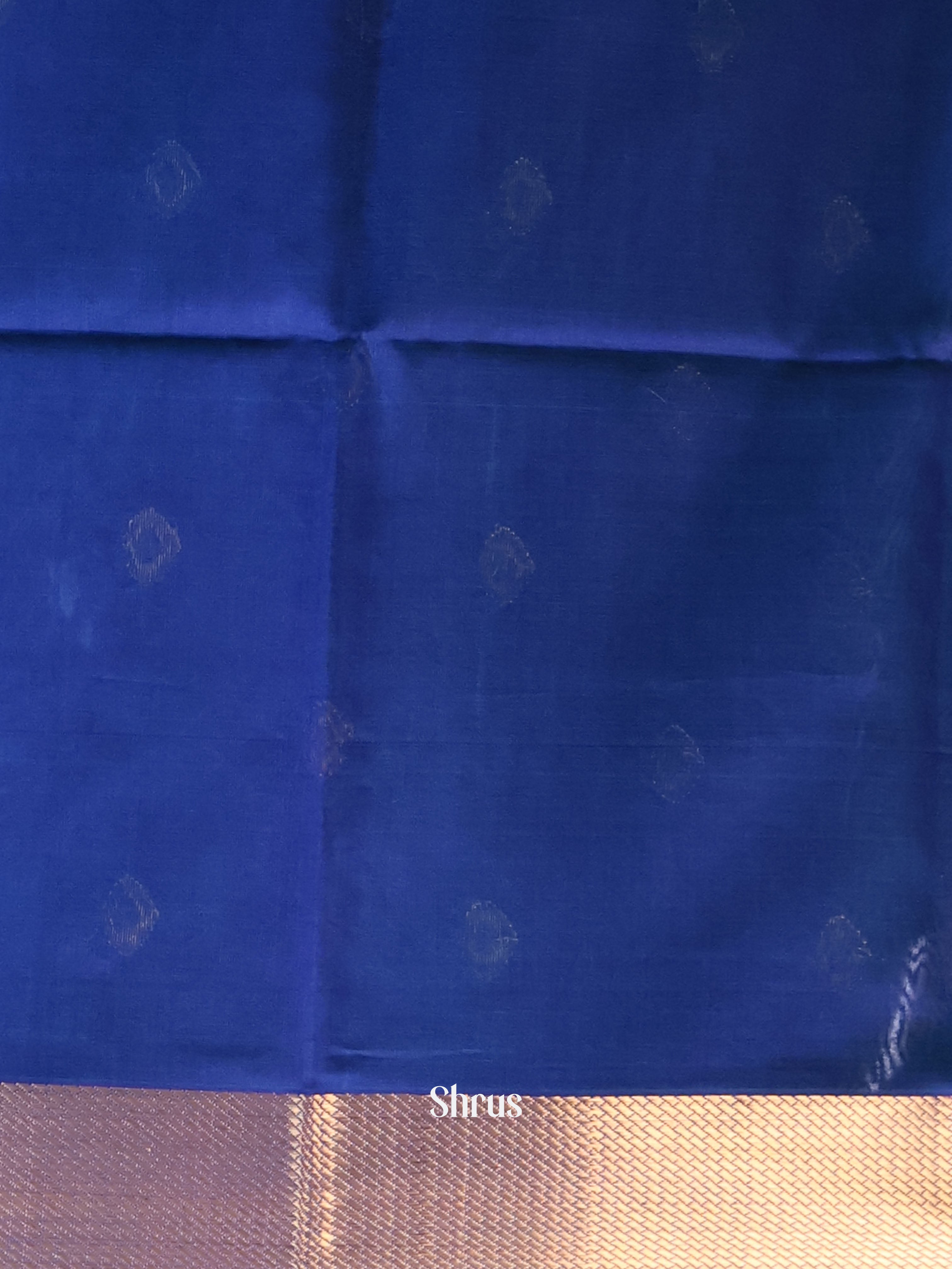 Teal & Blue - Maheshwari silkcotton Saree - Shop on Shrus.com