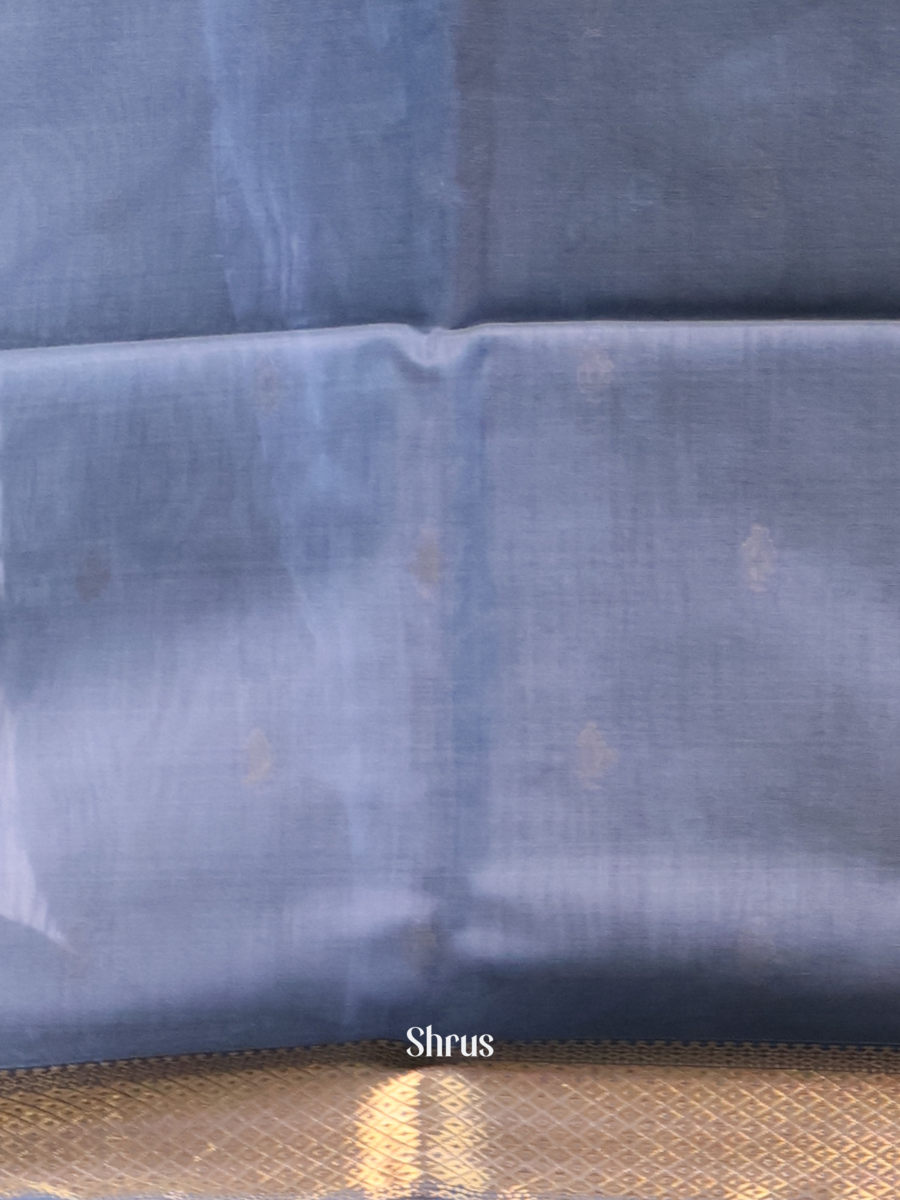 Pastel Green & Grey- Maheshwari silkcotton Saree - Shop on Shrus.com