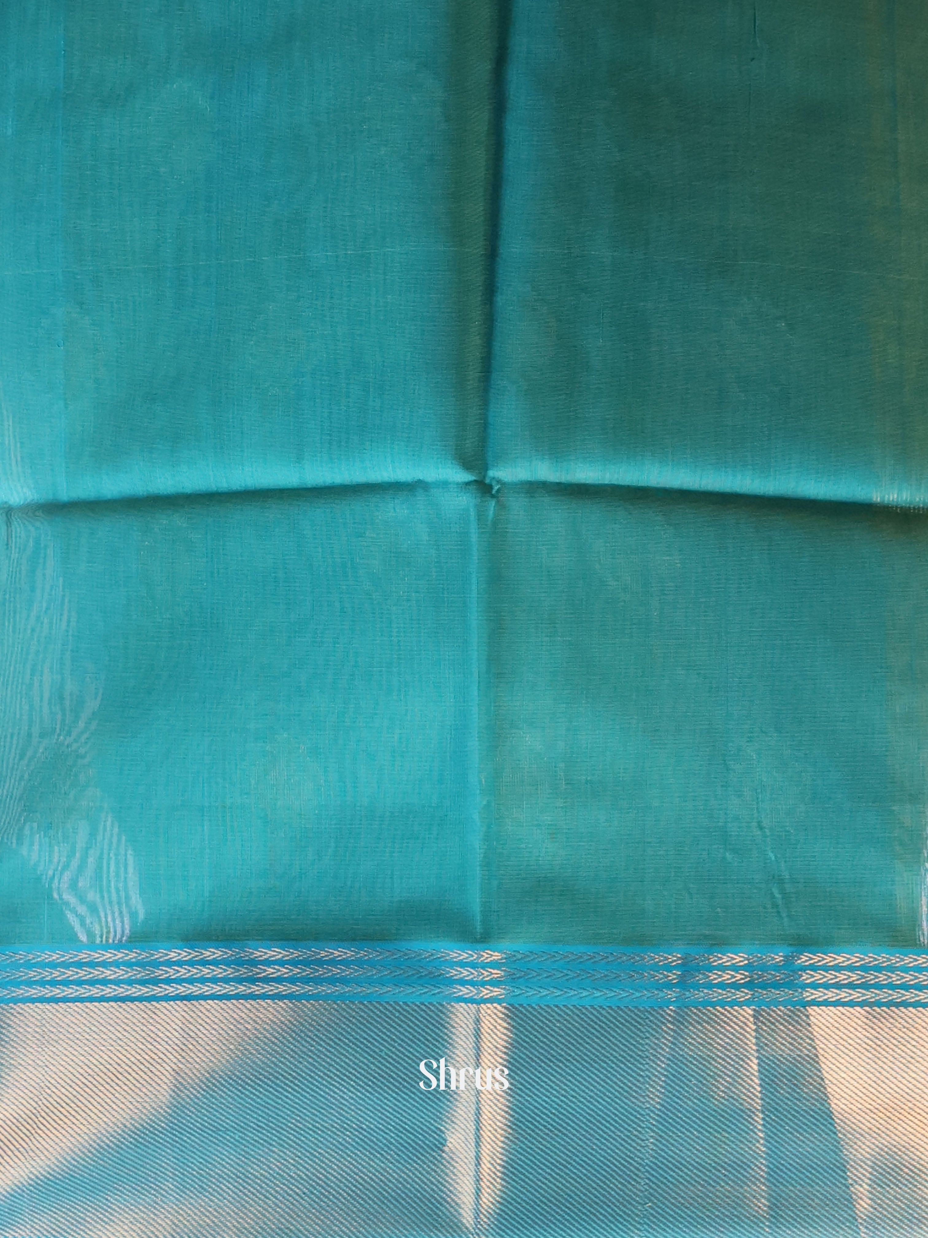 Mustad & Teal - Maheshwari silkcotton Saree - Shop on Shrus.com