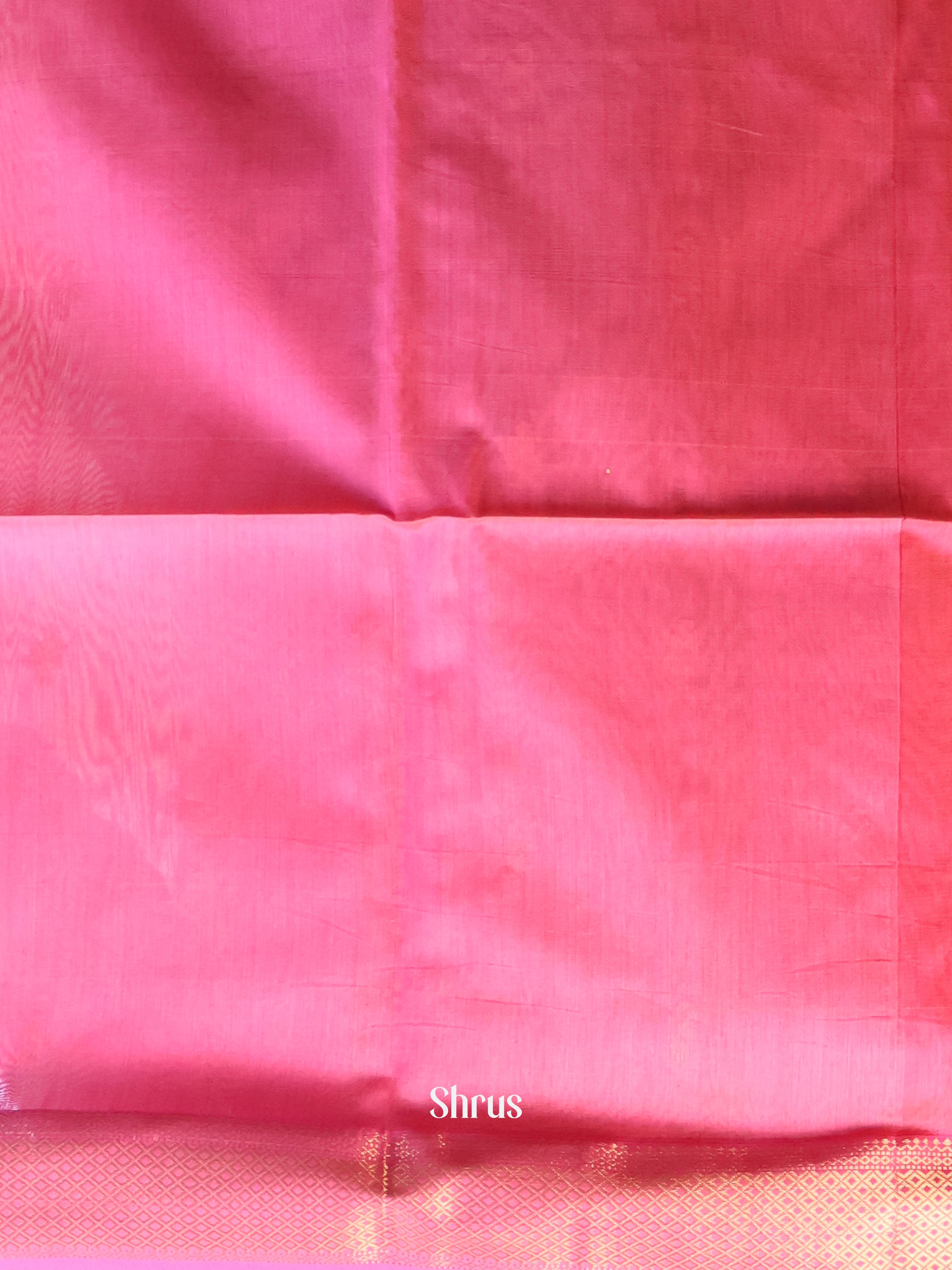 Pastel Green & Pink - Maheshwari silkcotton Saree - Shop on Shrus.com