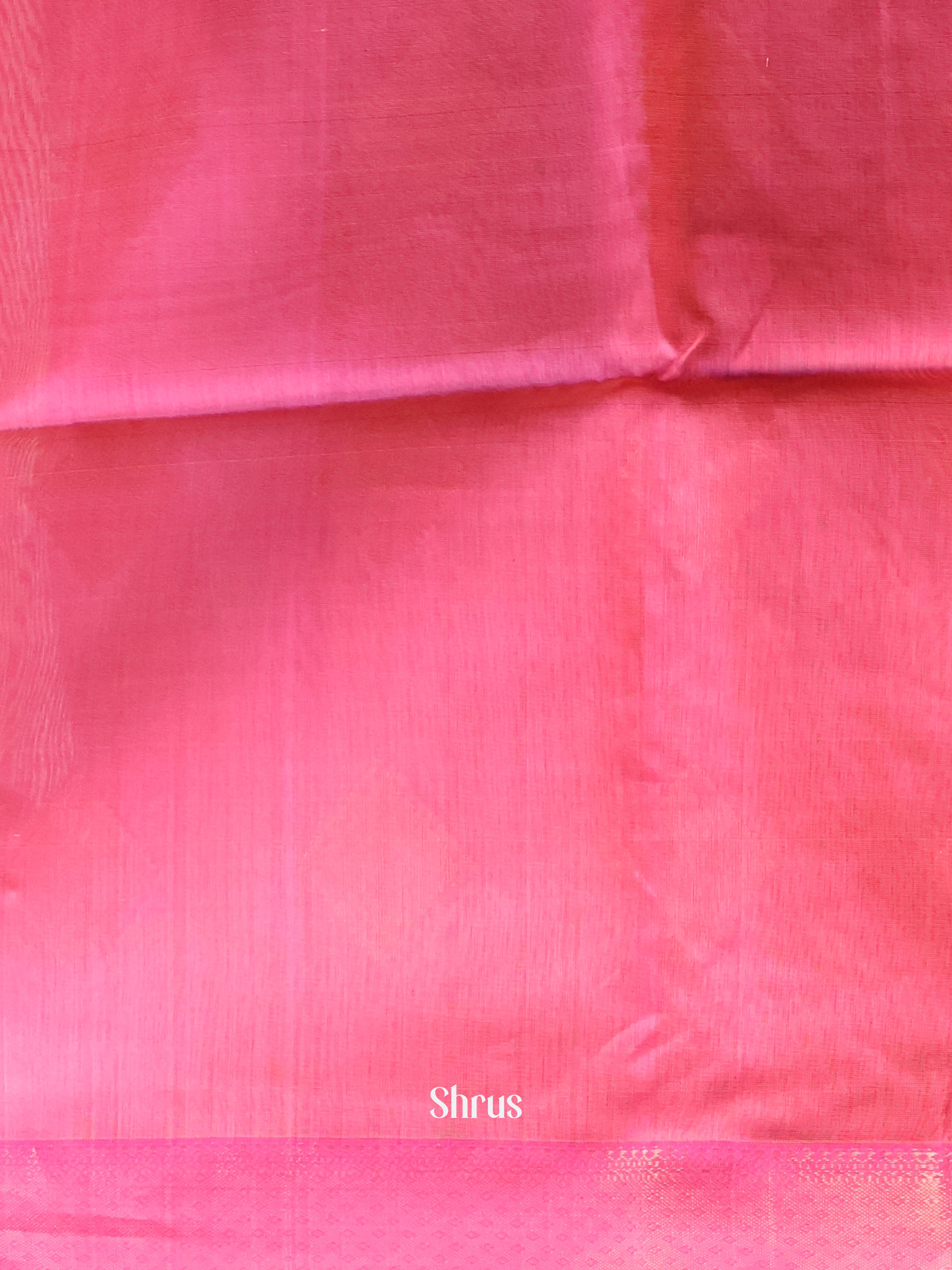 Yellow & Pink - Maheshwari silkcotton Saree - Shop on Shrus.com