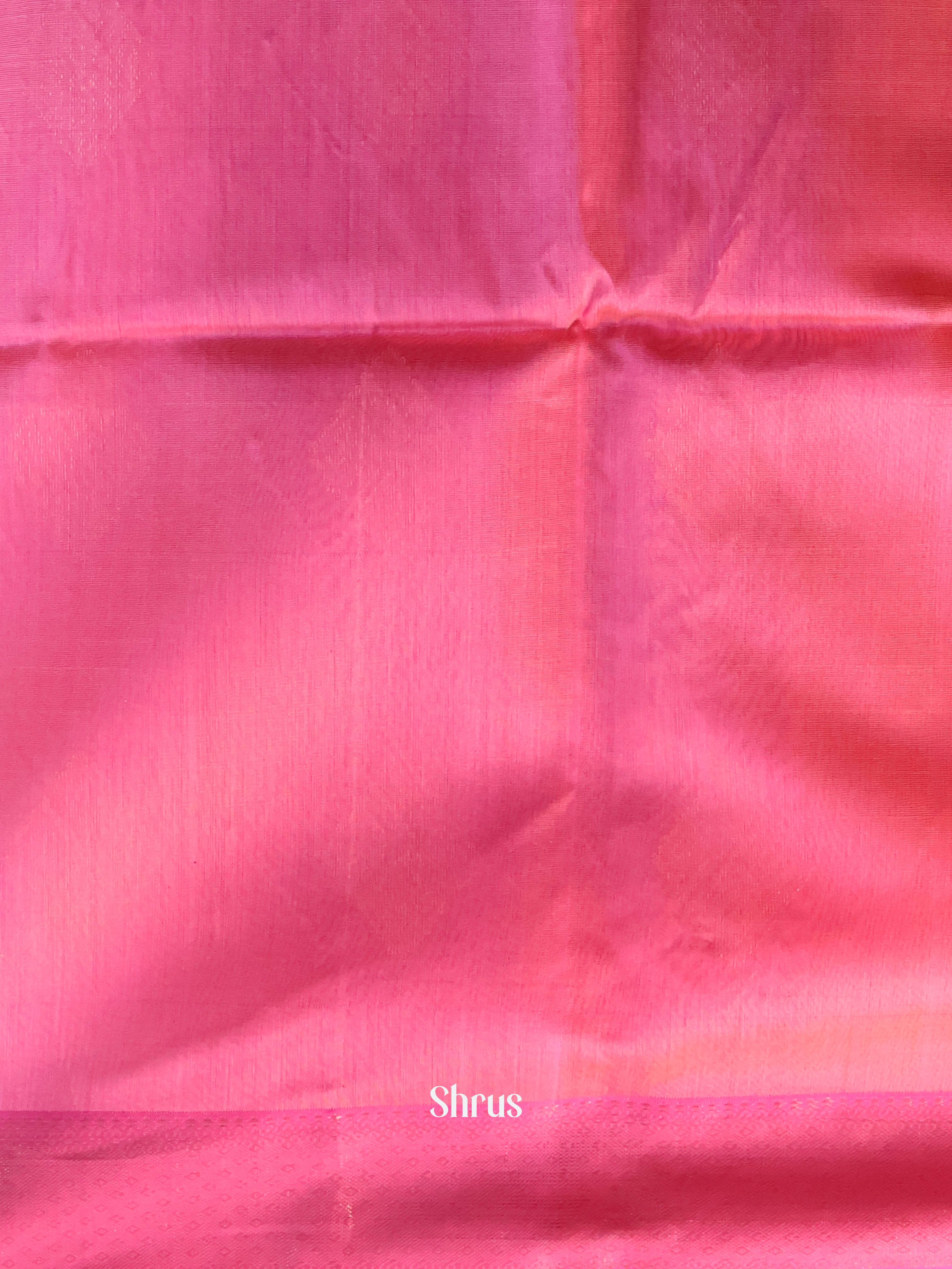Pastel Green & Pink - Maheshwari silkcotton Saree - Shop on Shrus.com