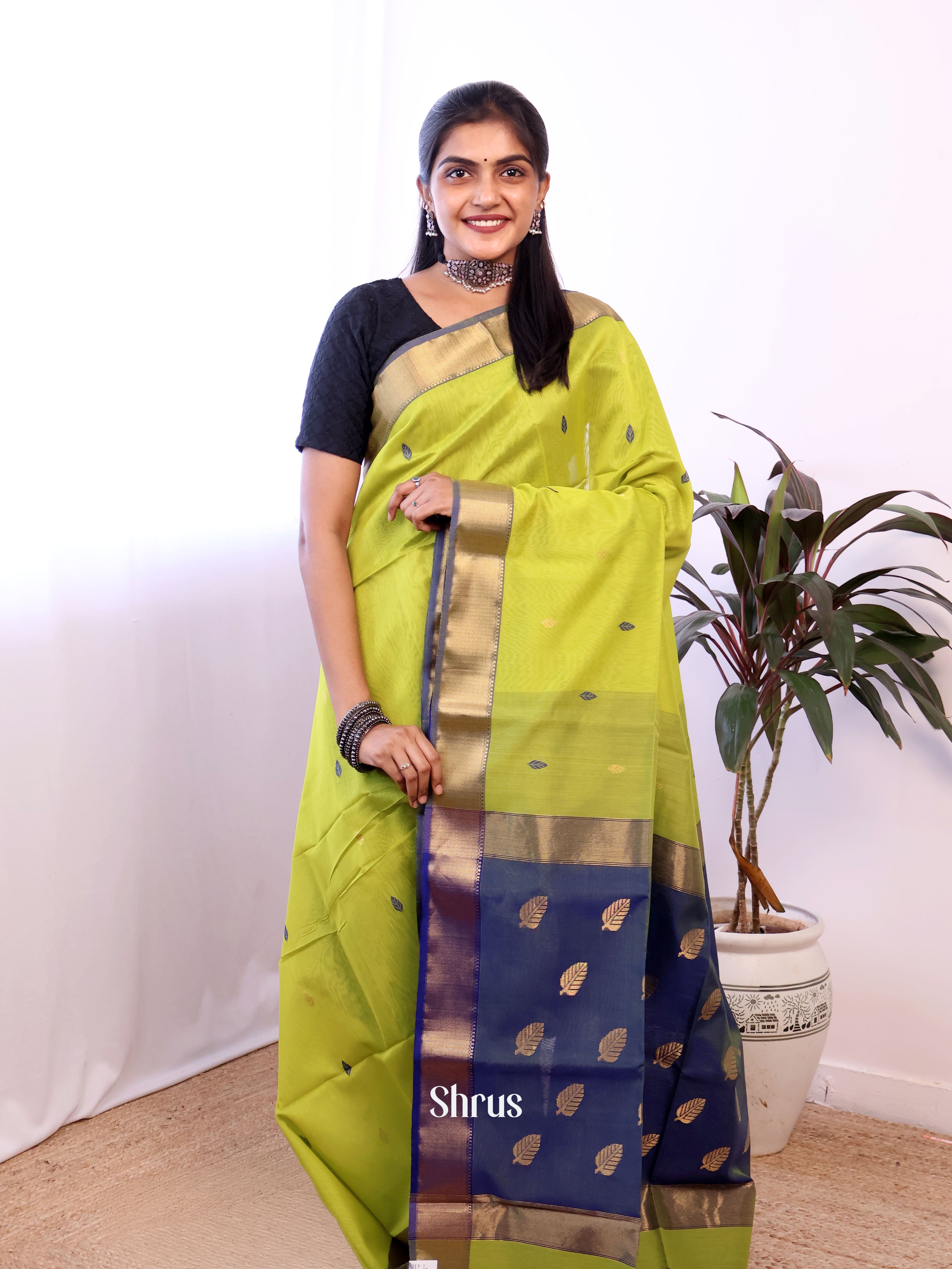 CJS05575 - Maheshwari silkcotton Saree - Shop on Shrus.com
