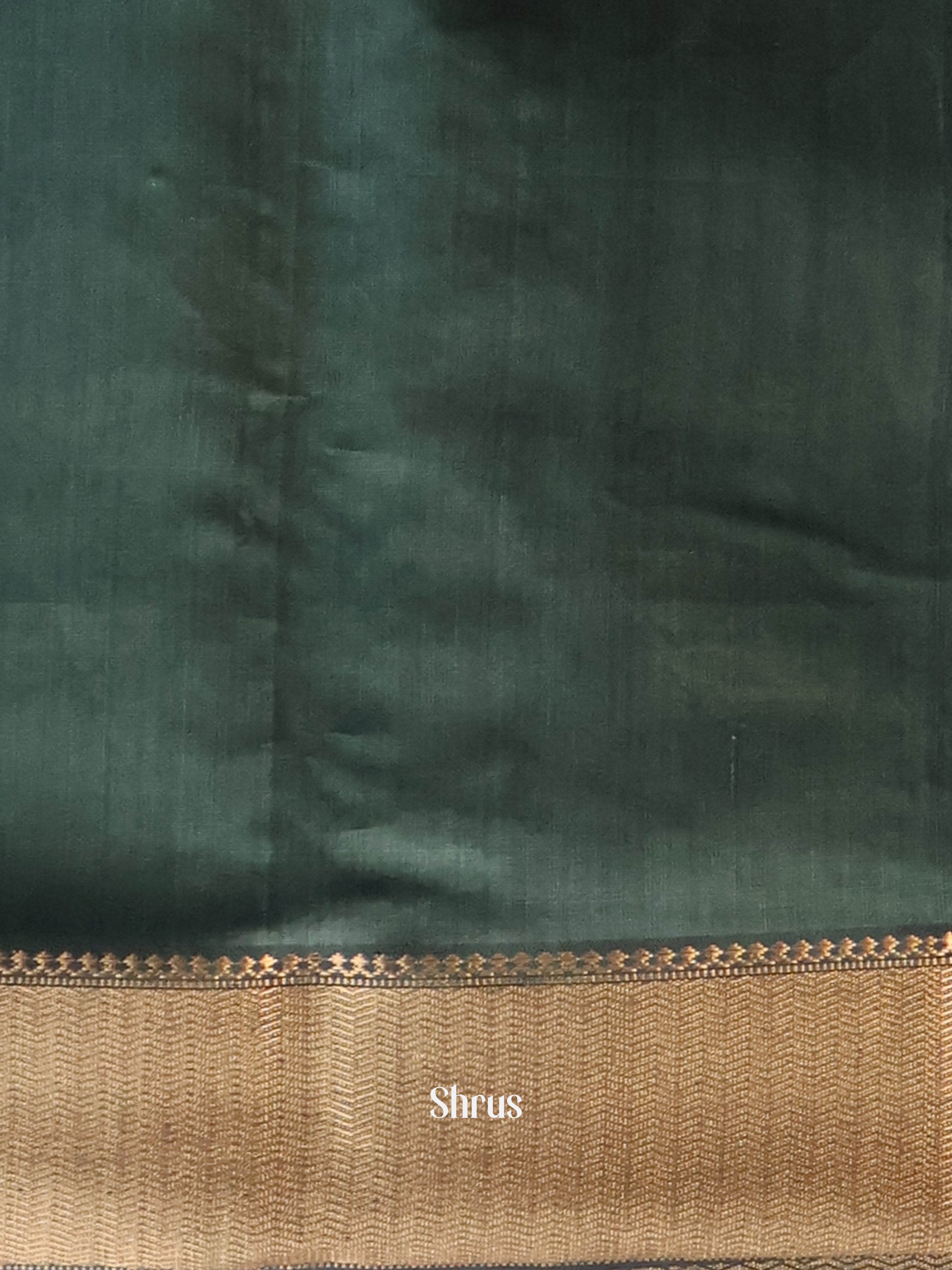 Green - Maheshwari silkcotton Saree - Shop on Shrus.com