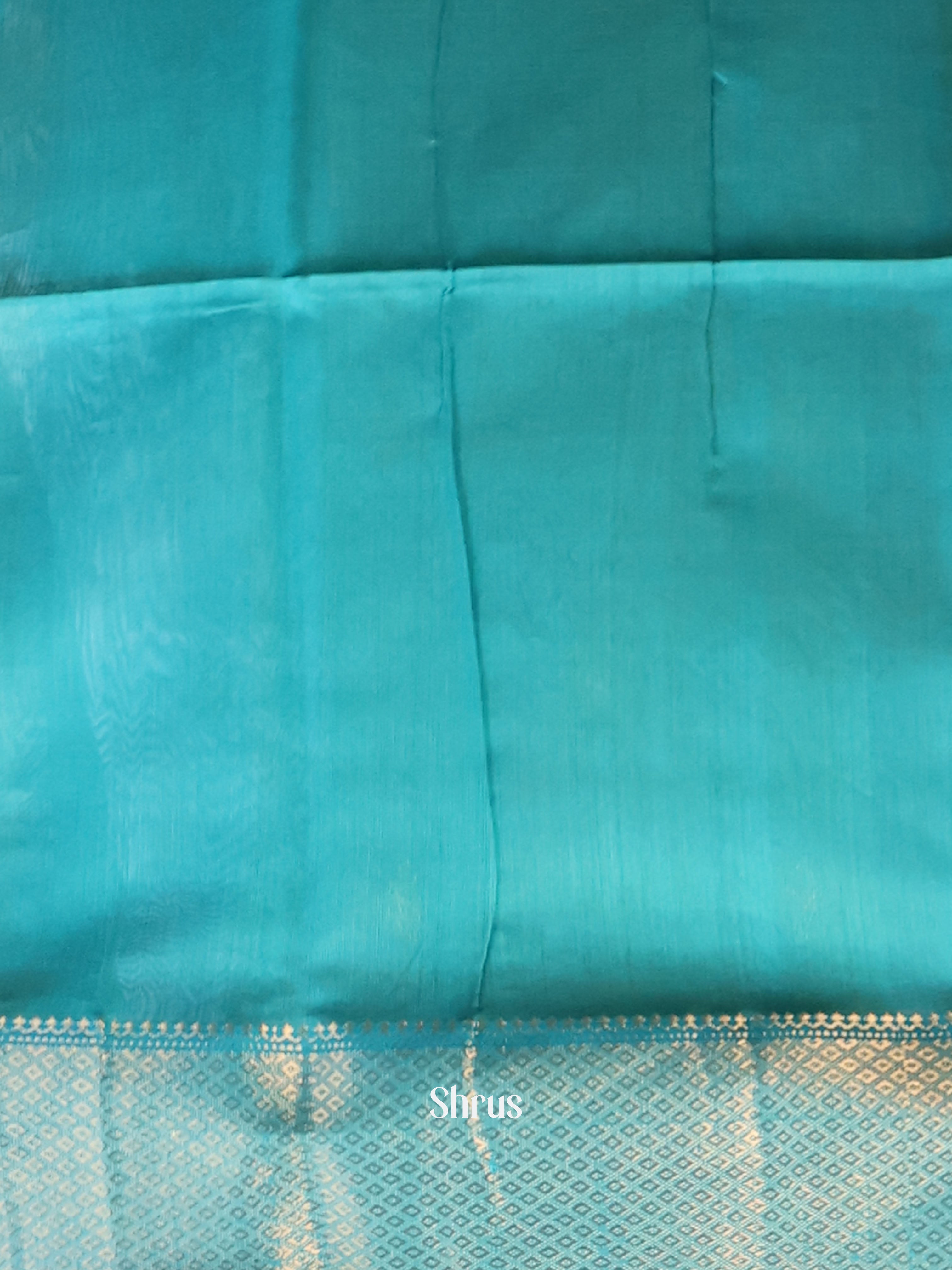 Mustard & Teal - Maheshwari silkcotton Saree - Shop on Shrus.com