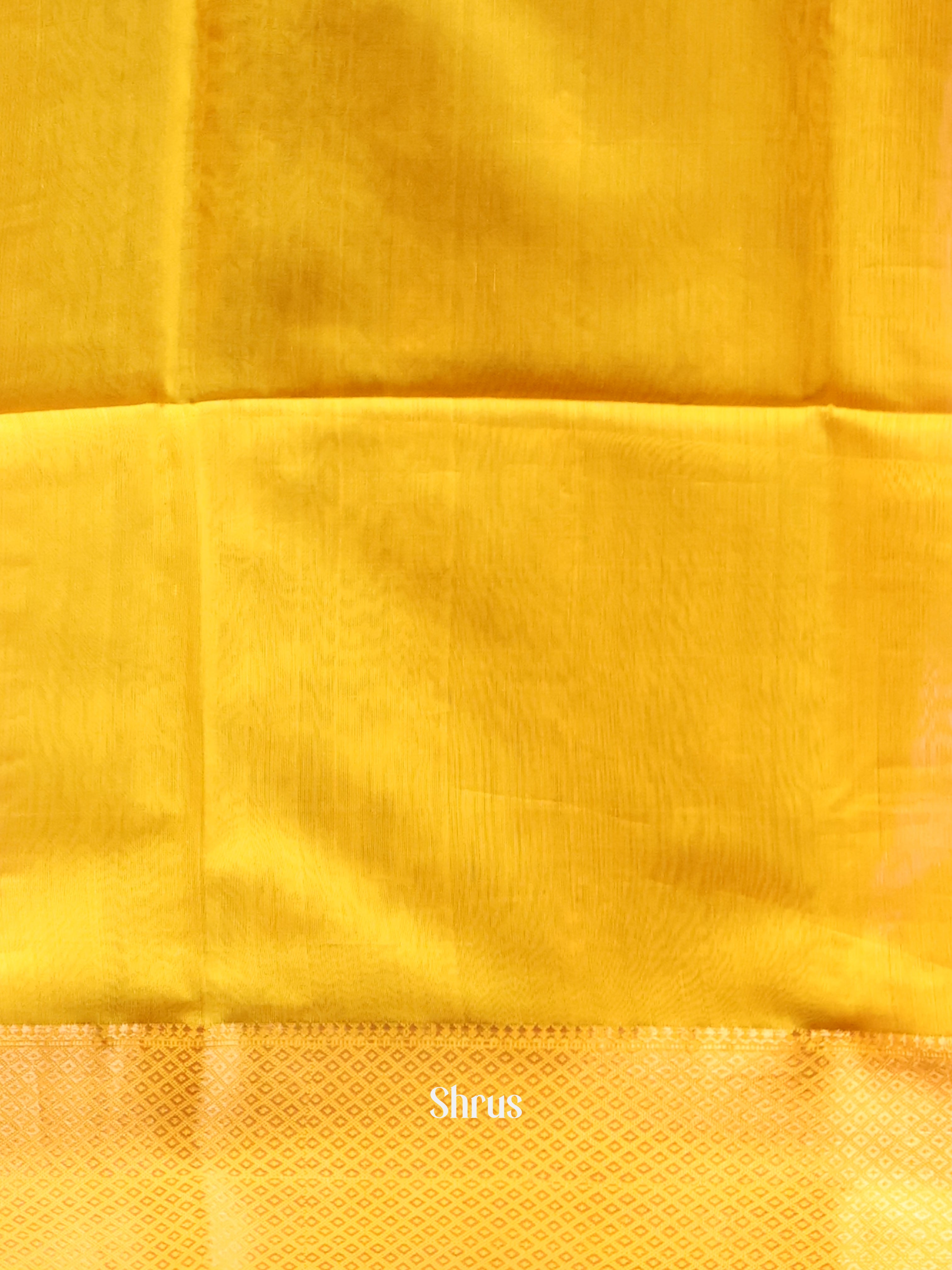 yellow - Maheshwari silkcotton Saree - Shop on Shrus.com