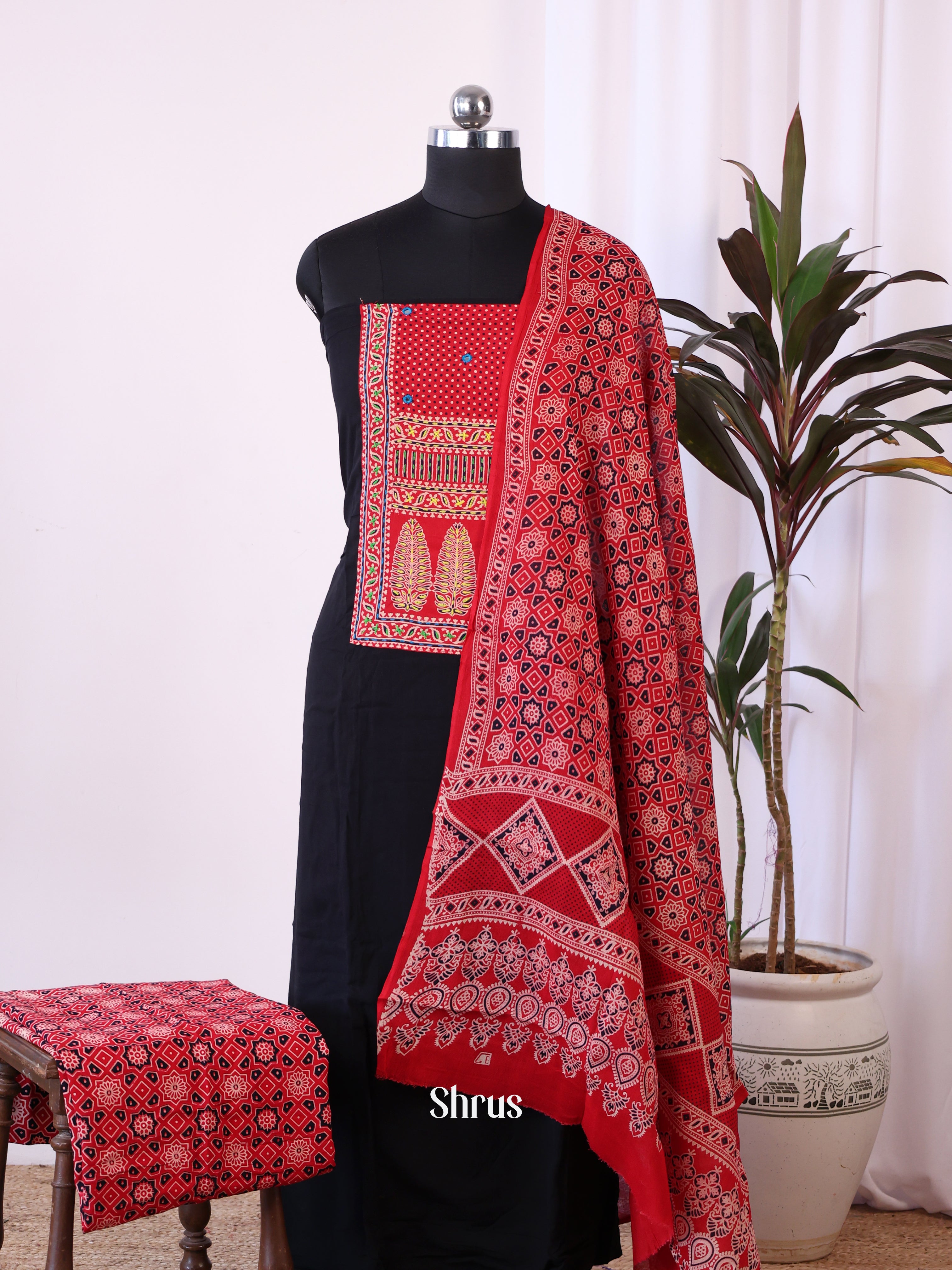 CJS07001 - Ajrakh Salwar - Shop on Shrus.com