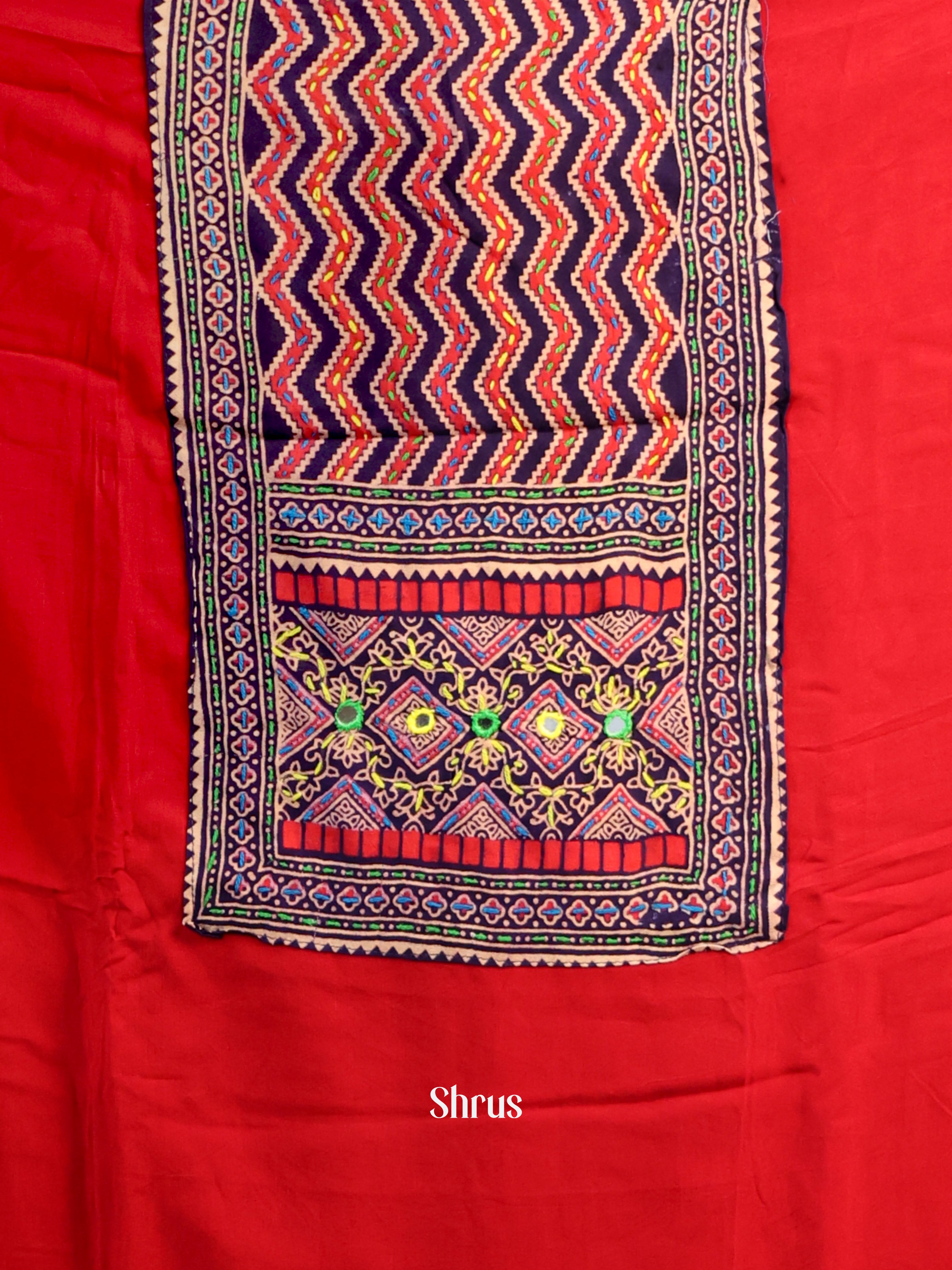 Red & Black - Ajrakh Salwar - Shop on Shrus.com