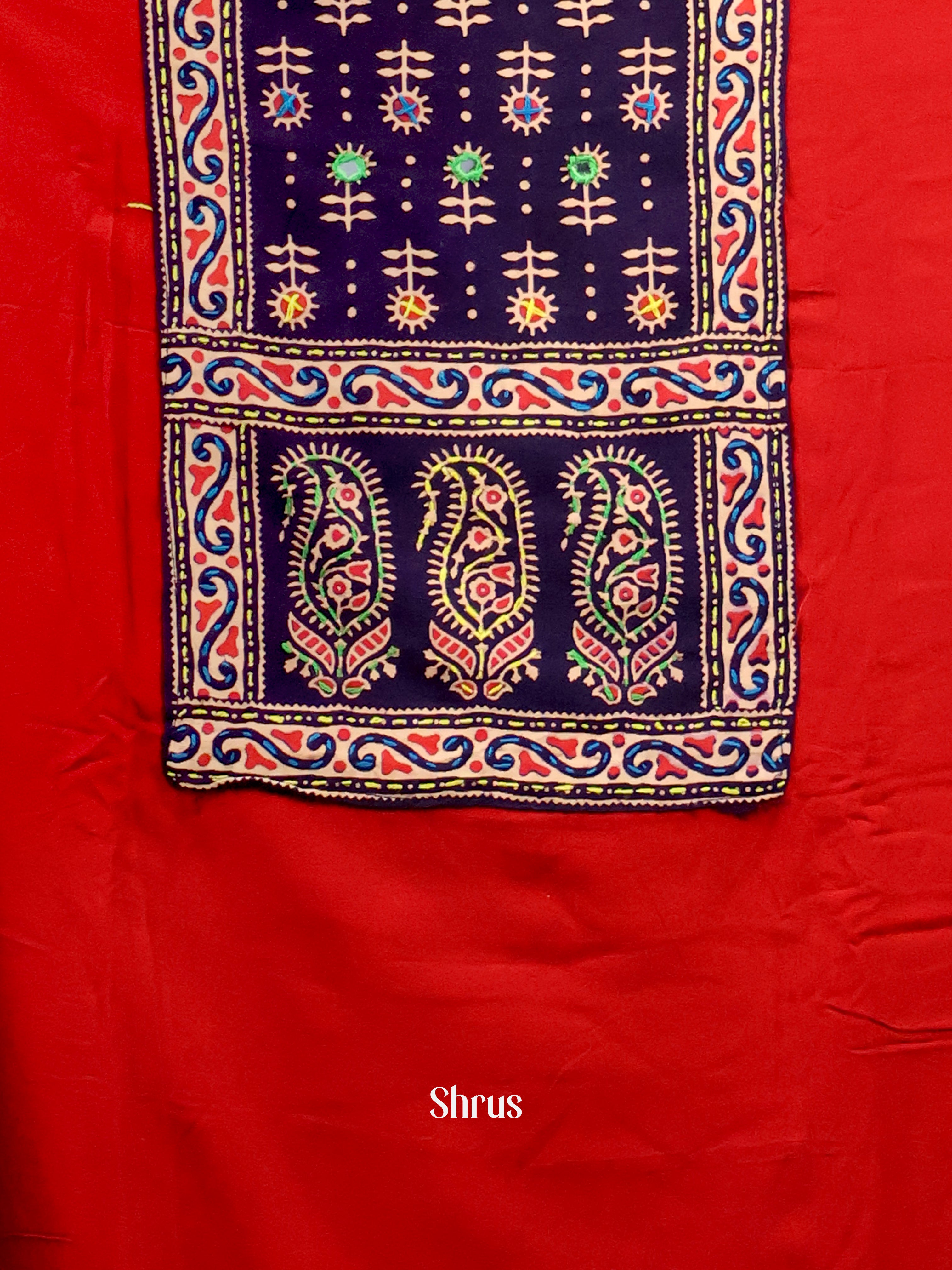 CJS07016 - Ajrakh Salwar - Shop on Shrus.com