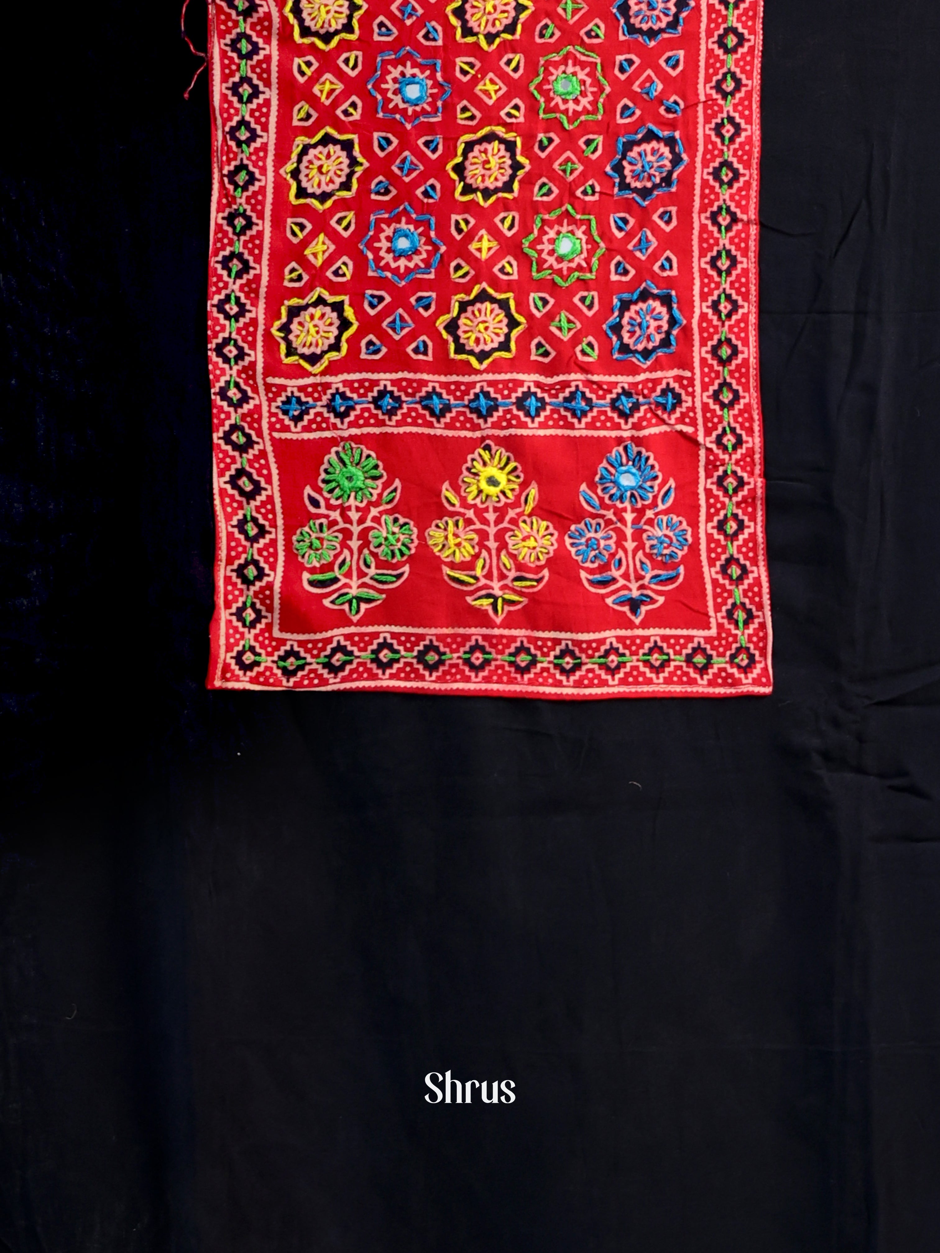 Black & Red - Ajrakh Salwar - Shop on Shrus.com
