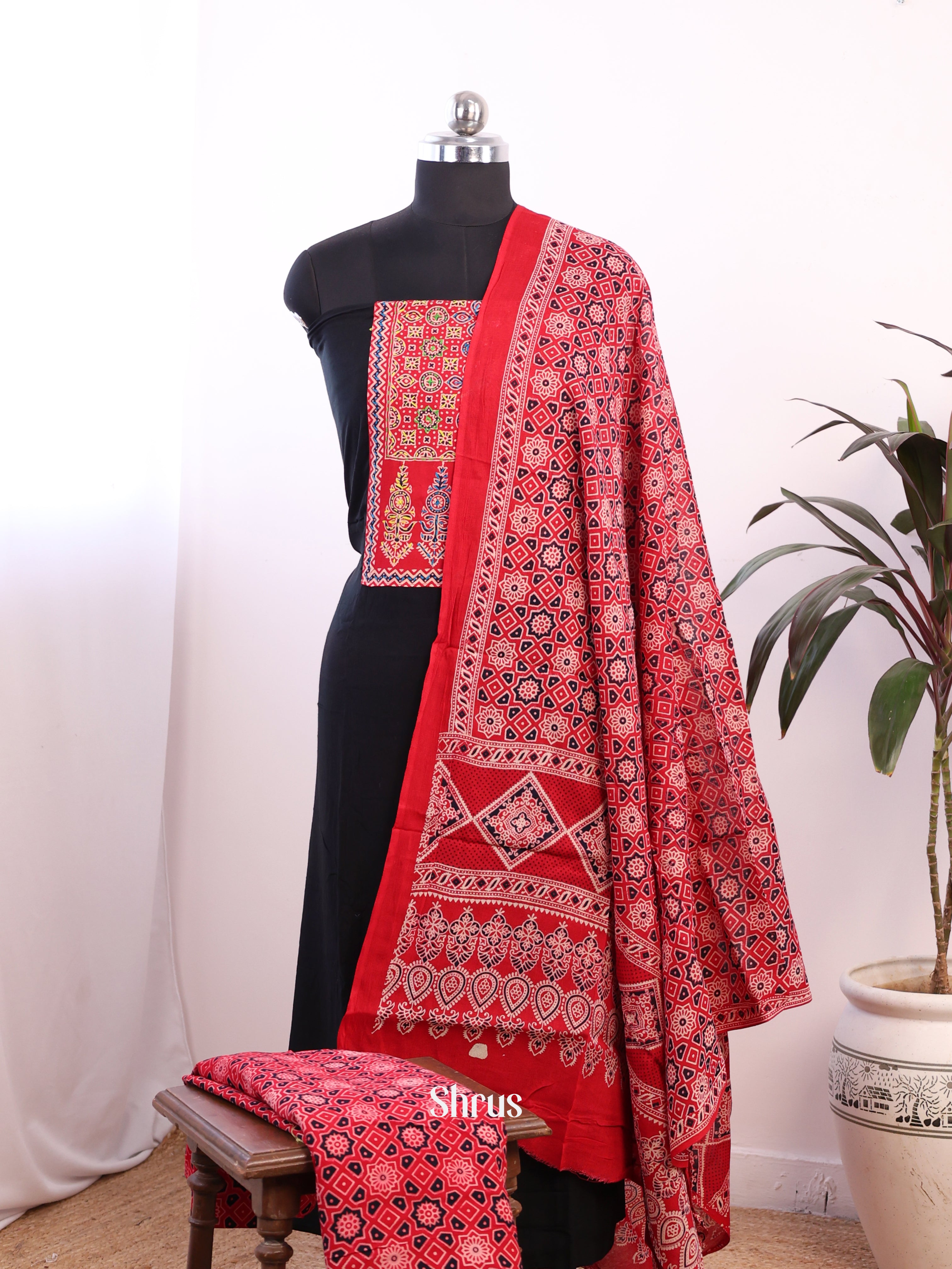 CJS07072 - Ajrakh Salwar - Shop on Shrus.com