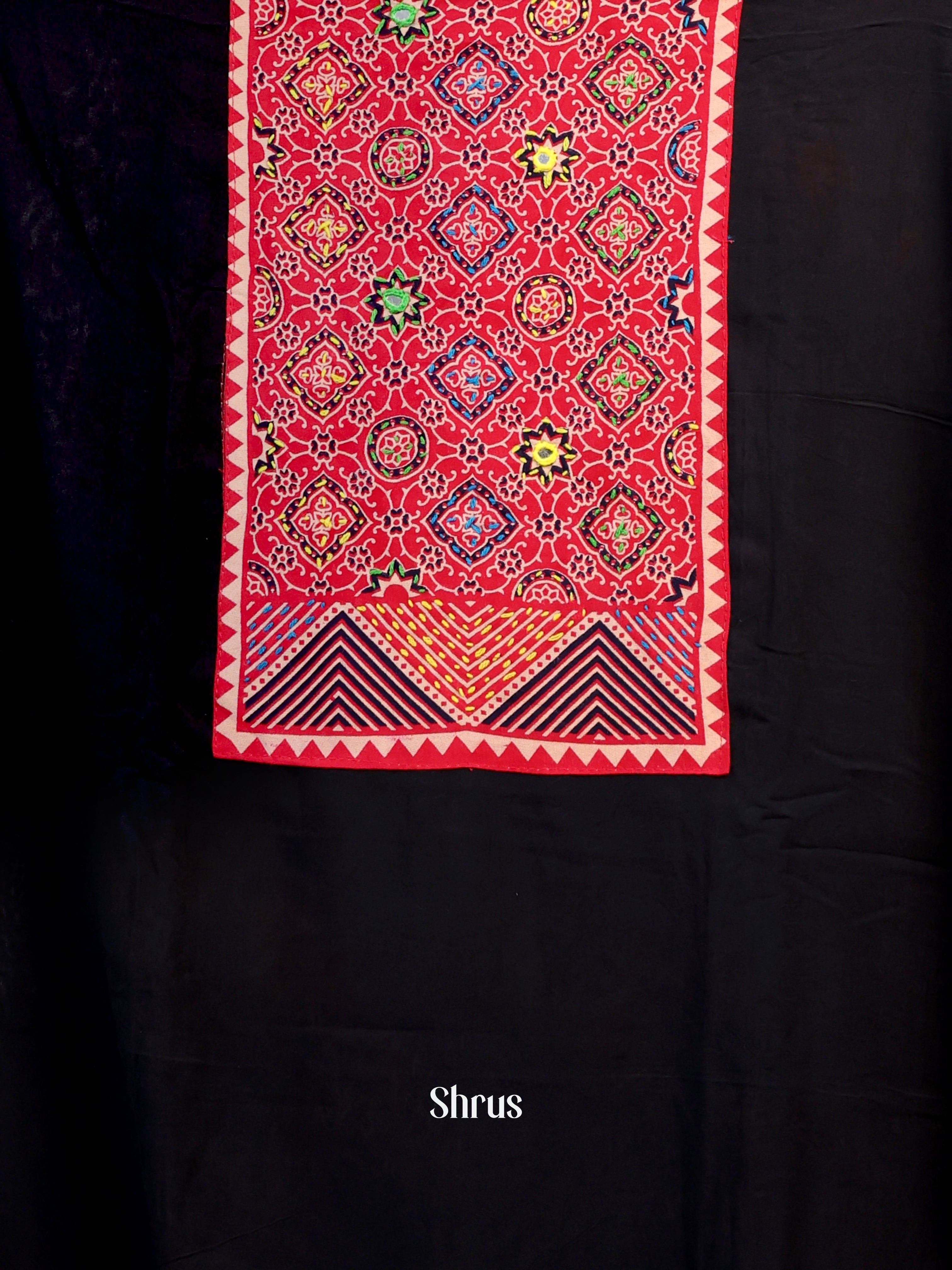Black & Red- Ajrakh Salwar - Shop on Shrus.com