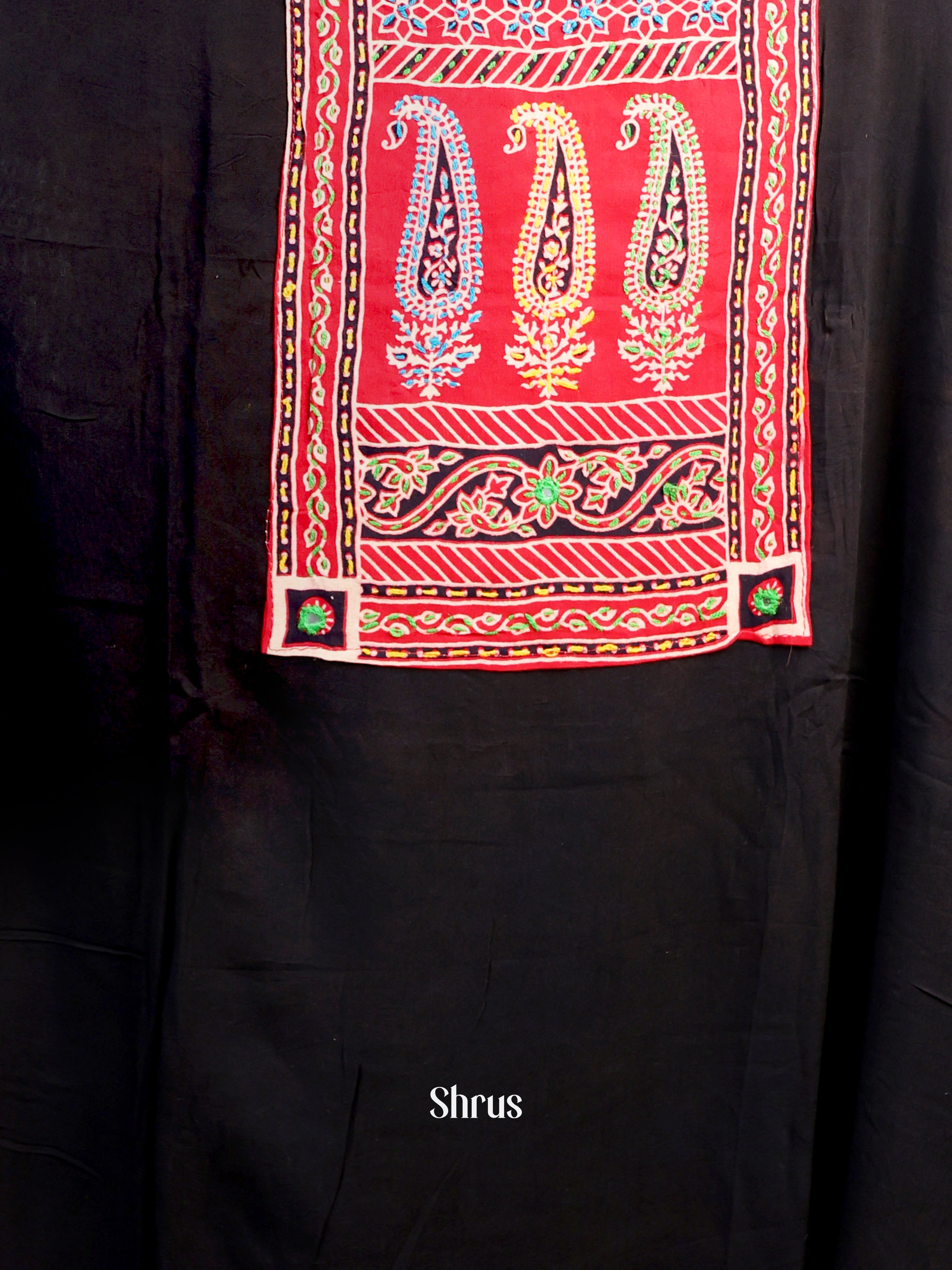 Black & Red- Ajrakh Salwar - Shop on Shrus.com