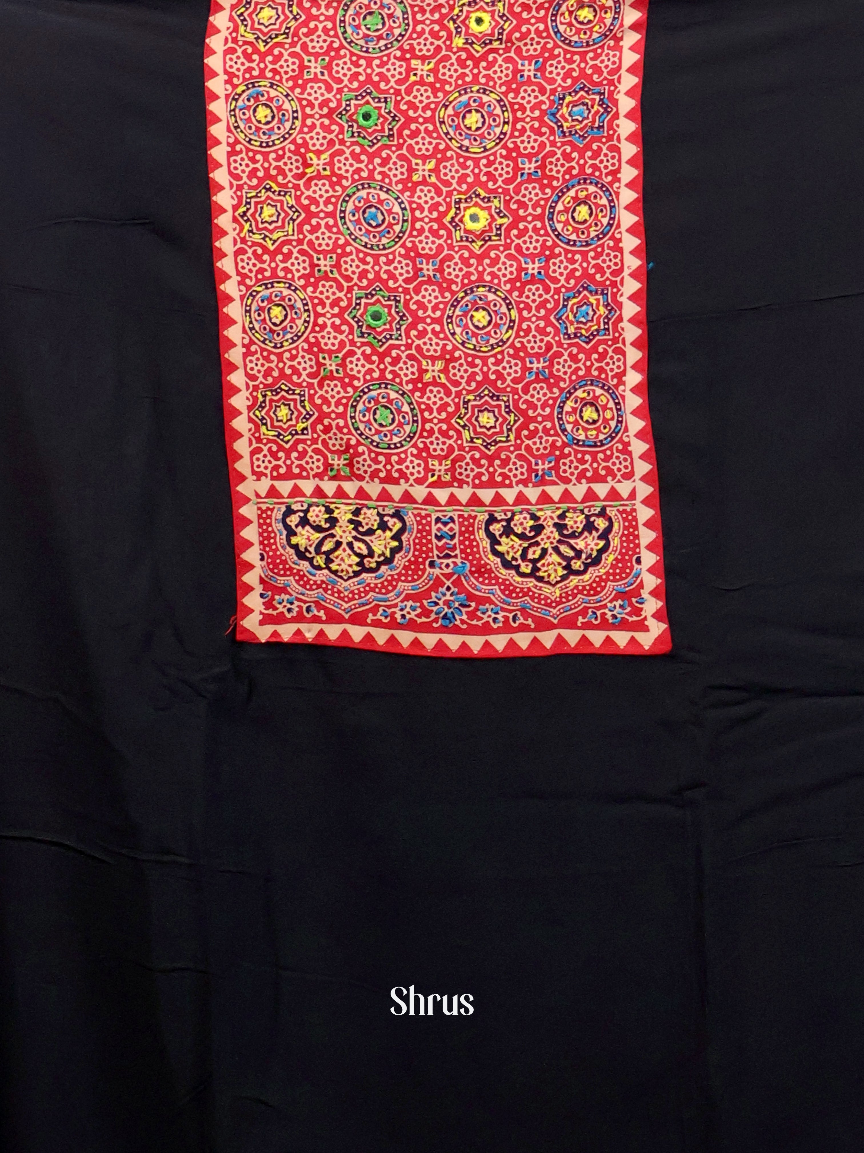 Black & Red- Ajrakh Salwar - Shop on Shrus.com