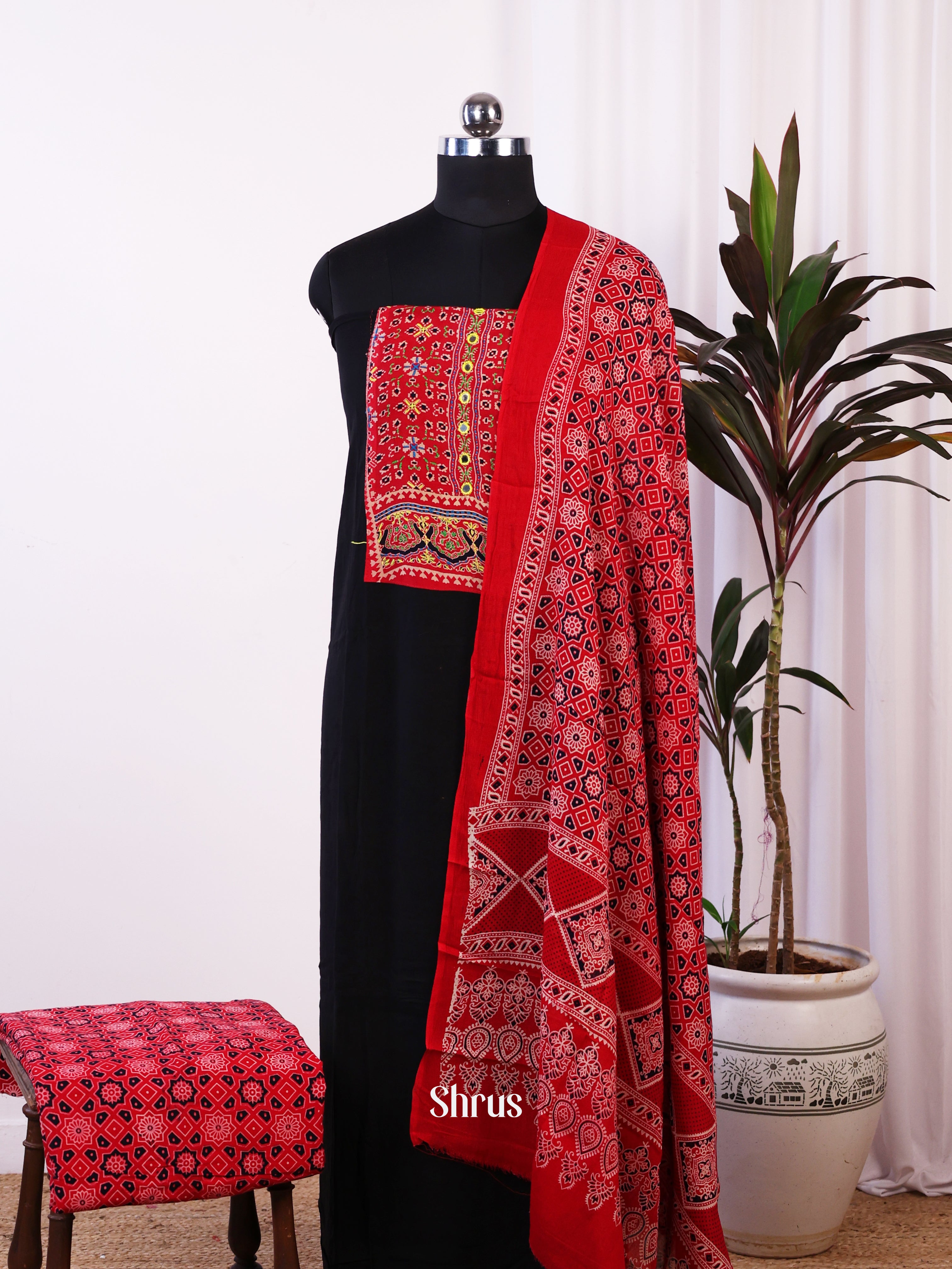 CJS07133 - Ajrakh Salwar - Shop on Shrus.com