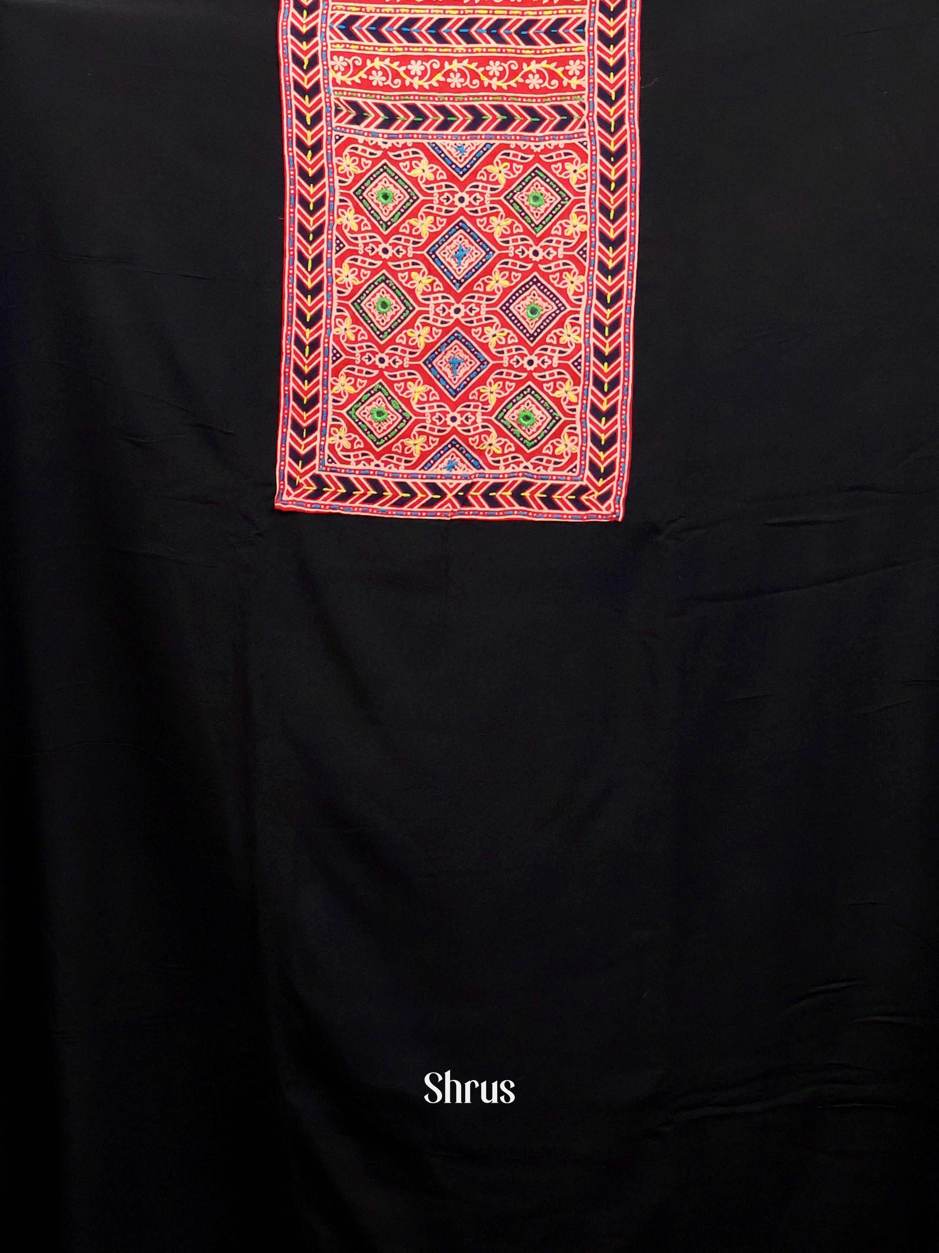 Black & Red - Ajrakh Salwar - Shop on Shrus.com