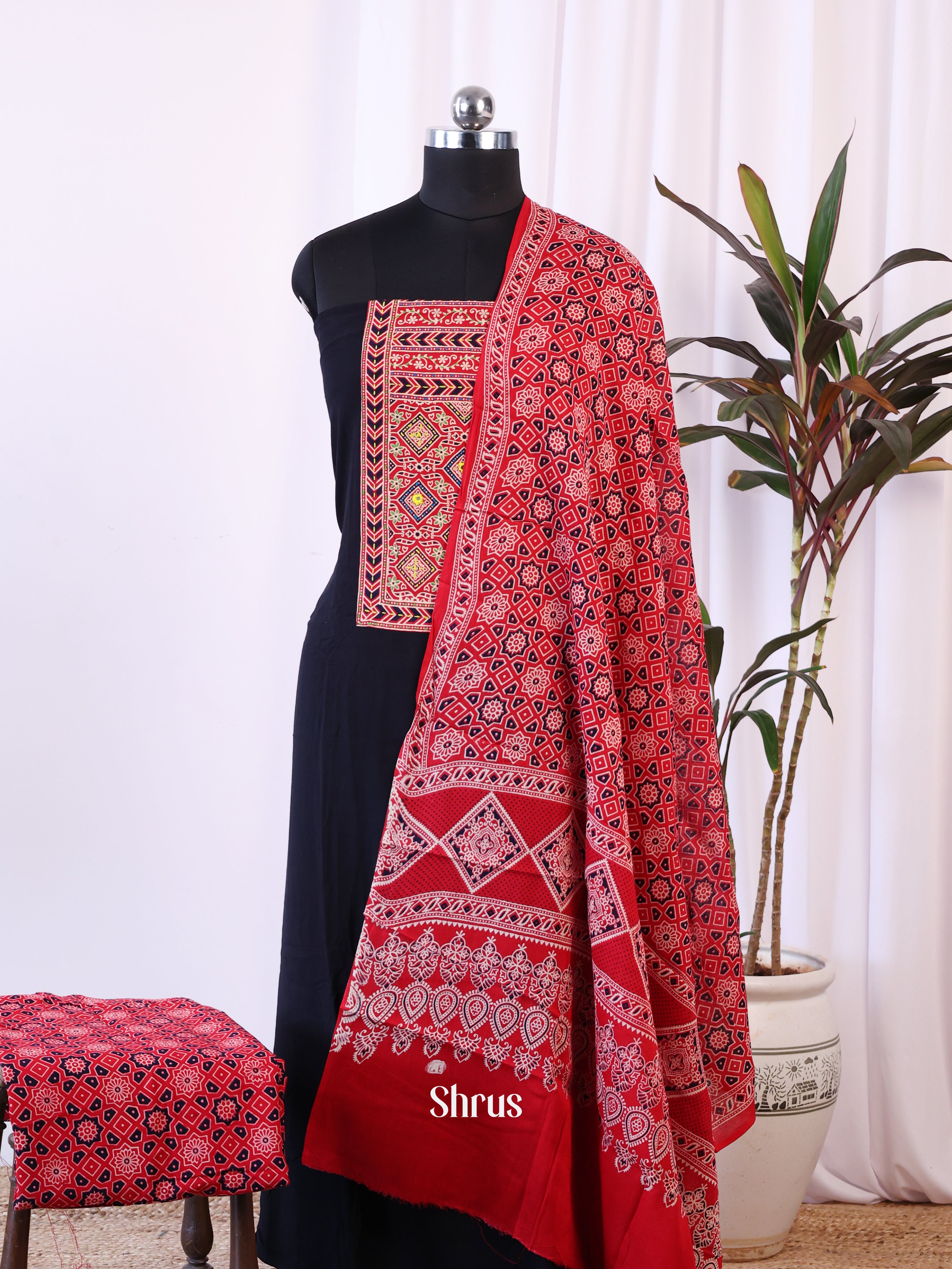CJS07138 - Ajrakh Salwar - Shop on Shrus.com