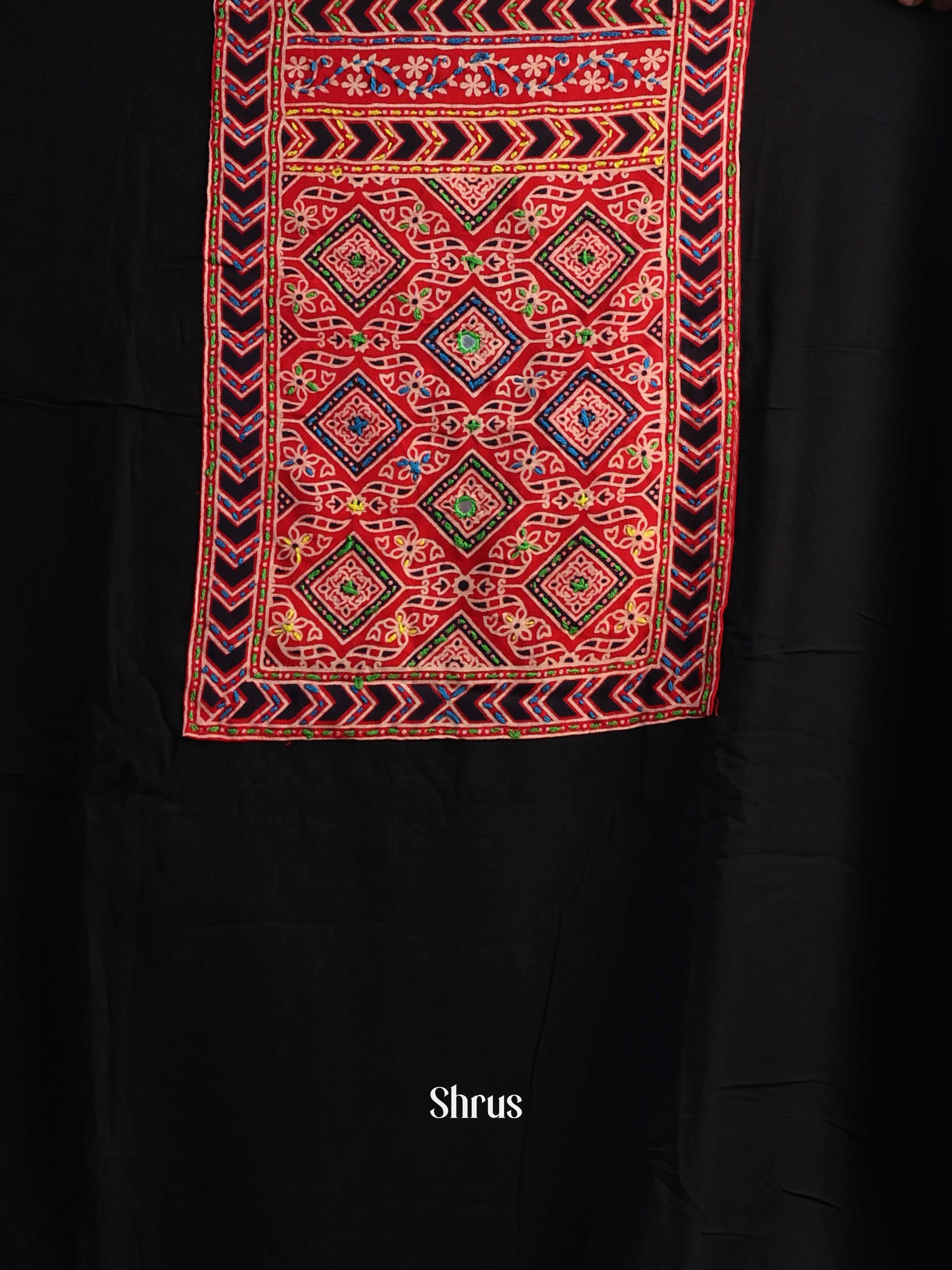 Black & Red - Ajrakh Salwar - Shop on Shrus.com