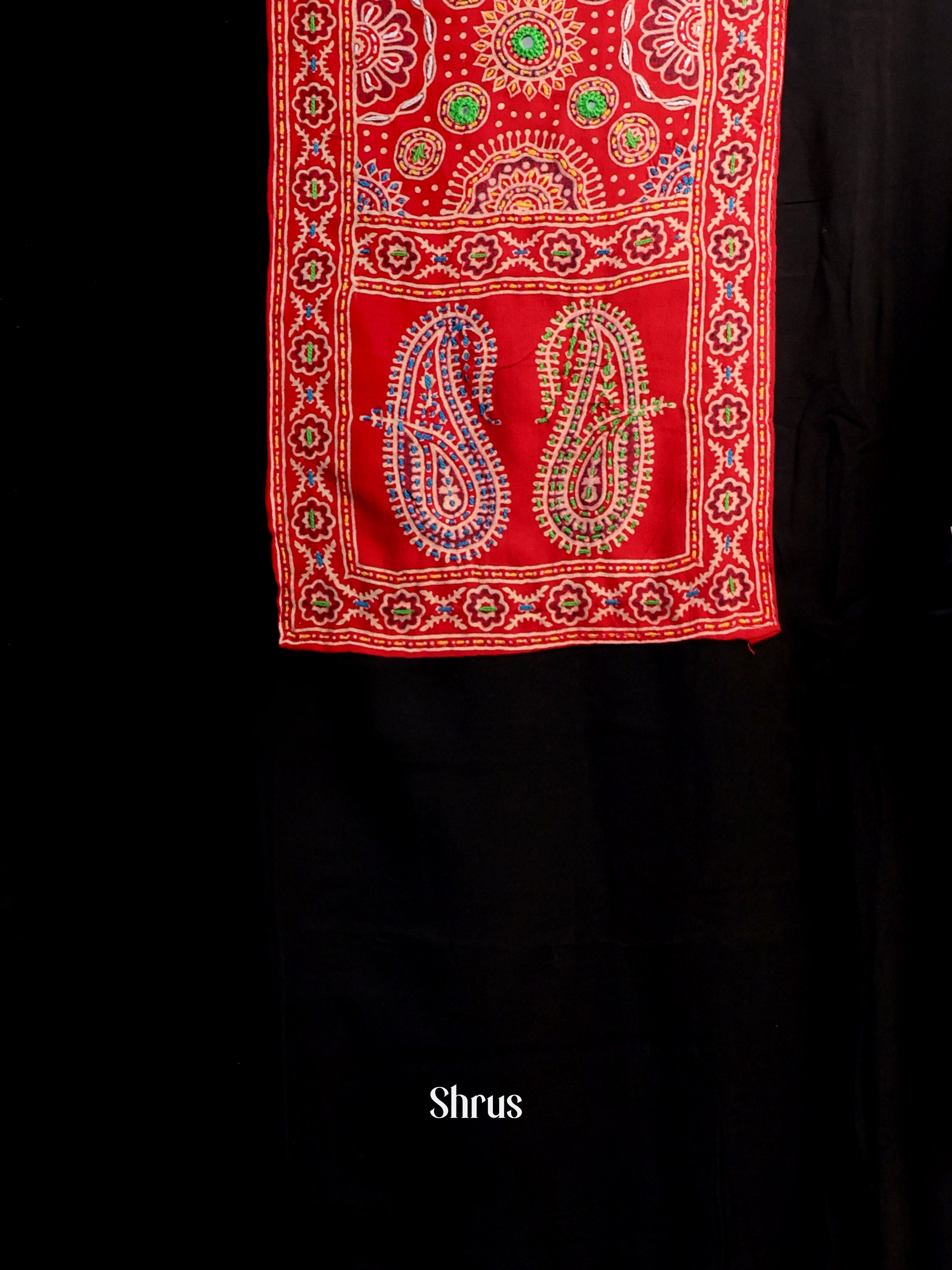 Black & Red- Ajrakh Salwar - Shop on Shrus.com