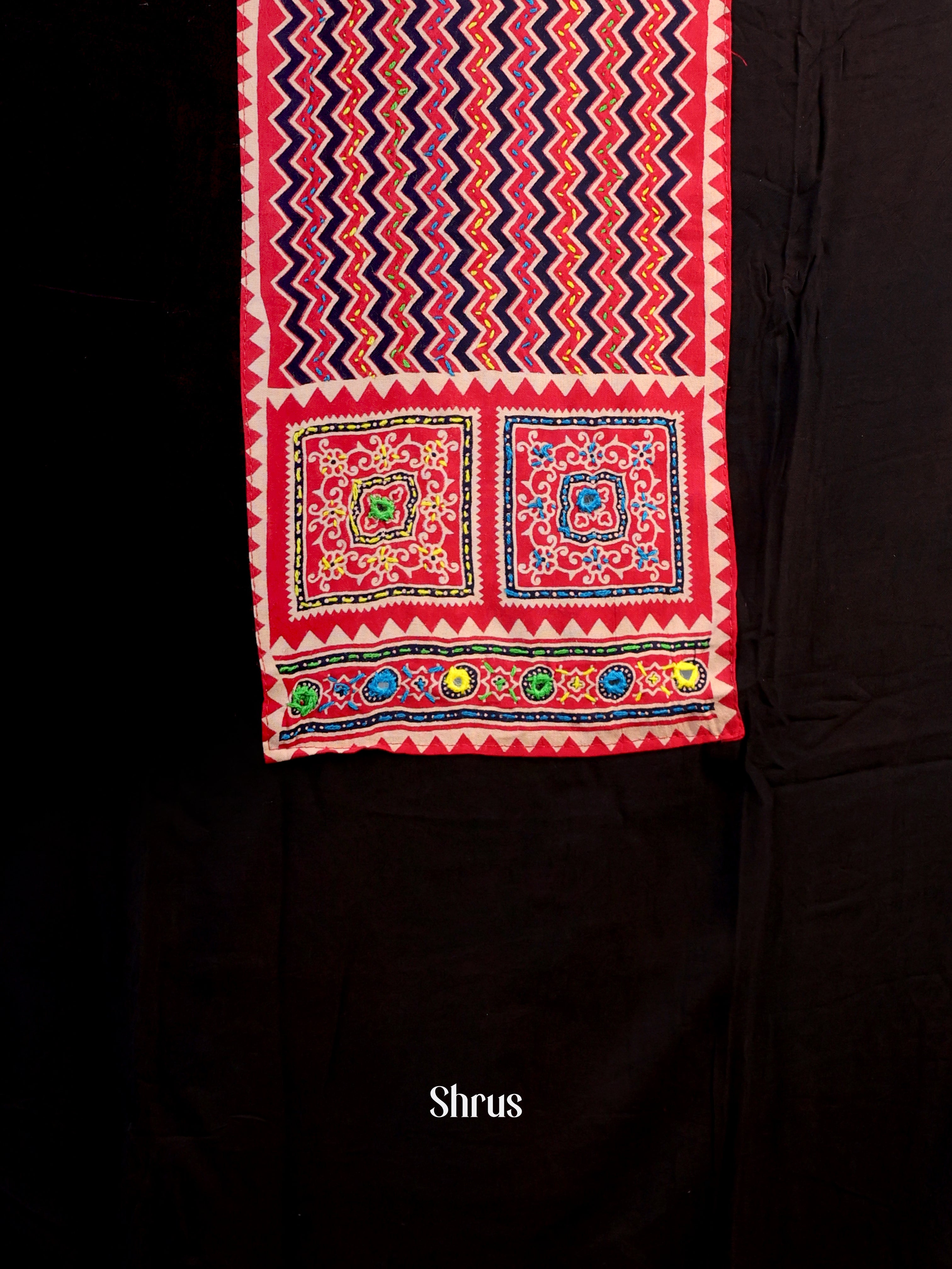 Black & Red - Ajrakh Salwar - Shop on Shrus.com