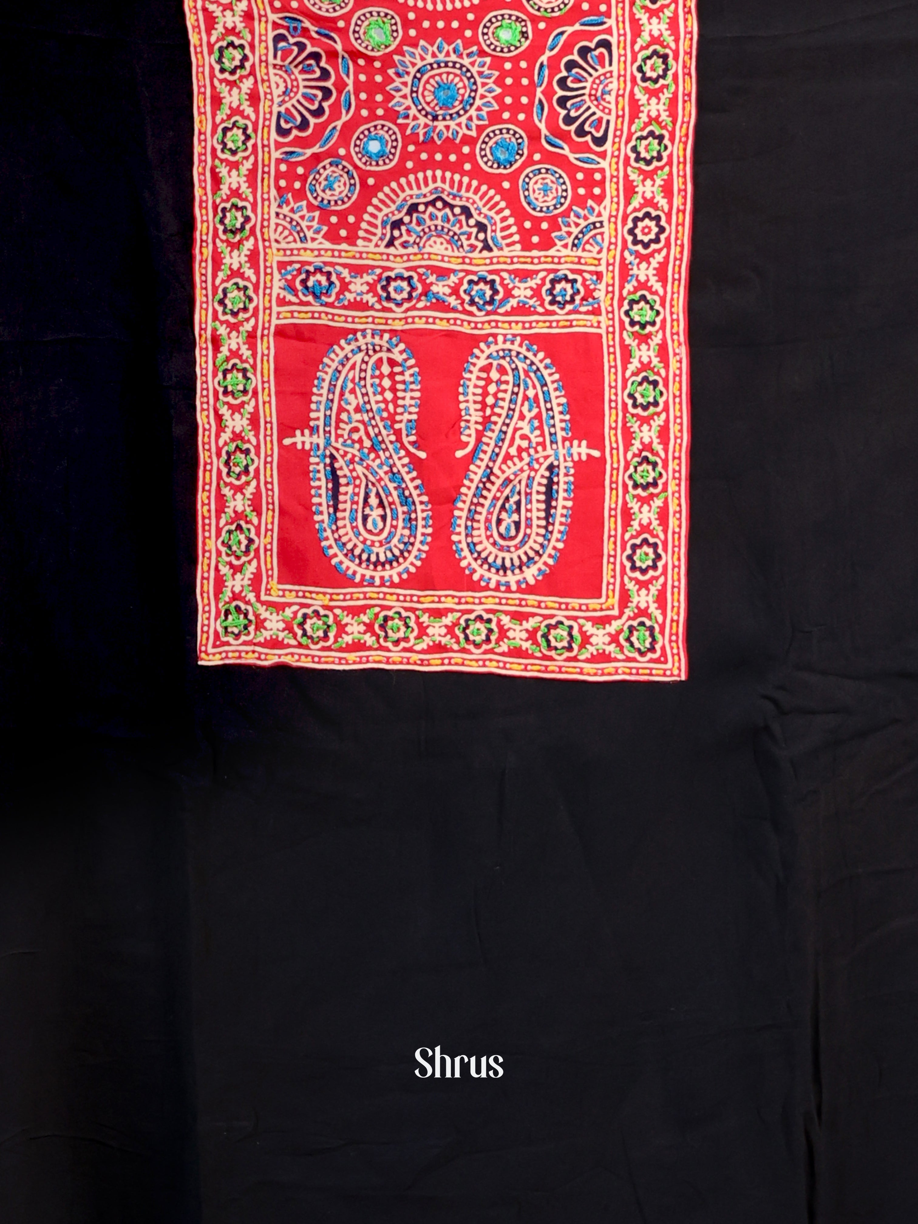 Black & Red - Ajrakh Salwar - Shop on Shrus.com