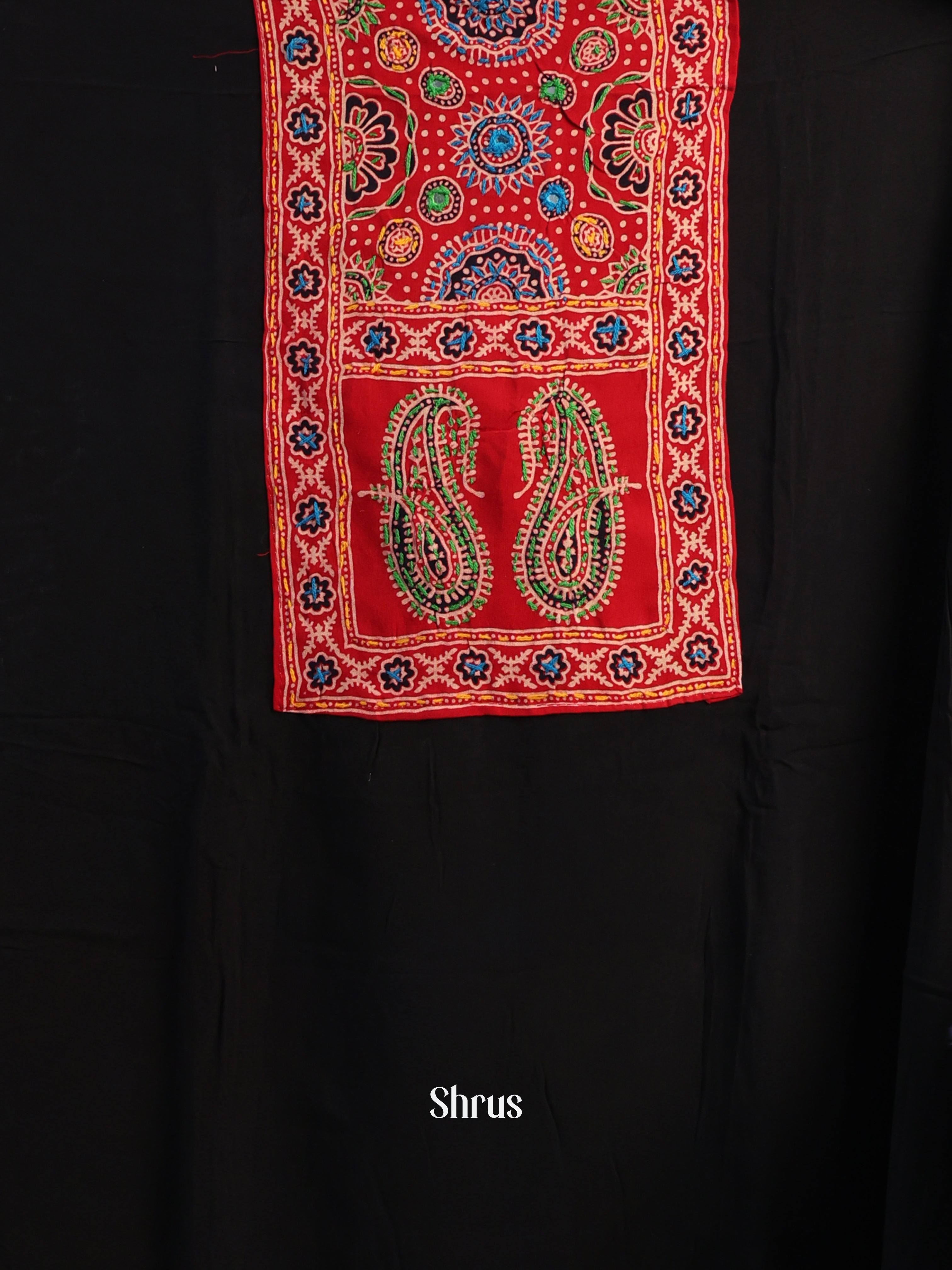Black & Red - Ajrakh Salwar - Shop on Shrus.com