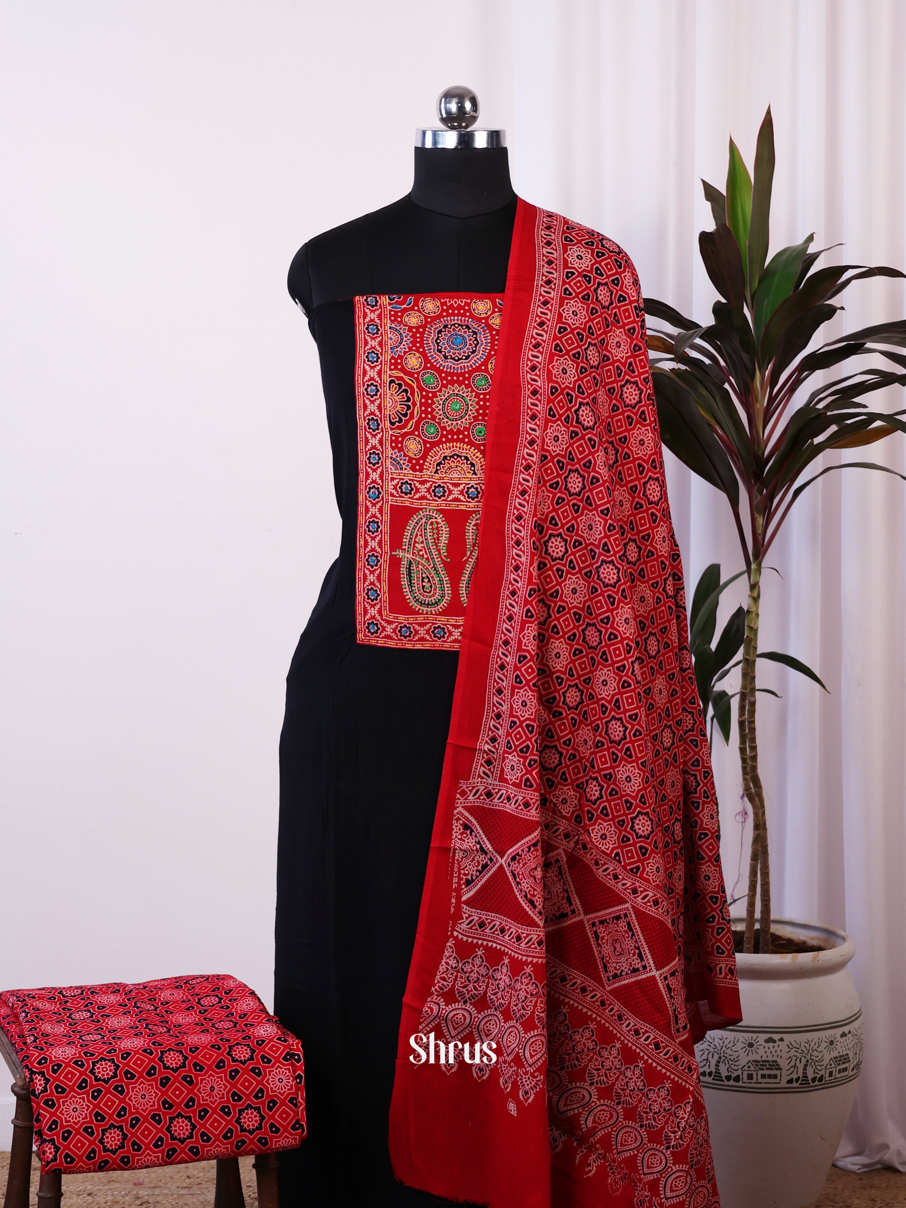 CJS07203 - Ajrakh Salwar - Shop on Shrus.com