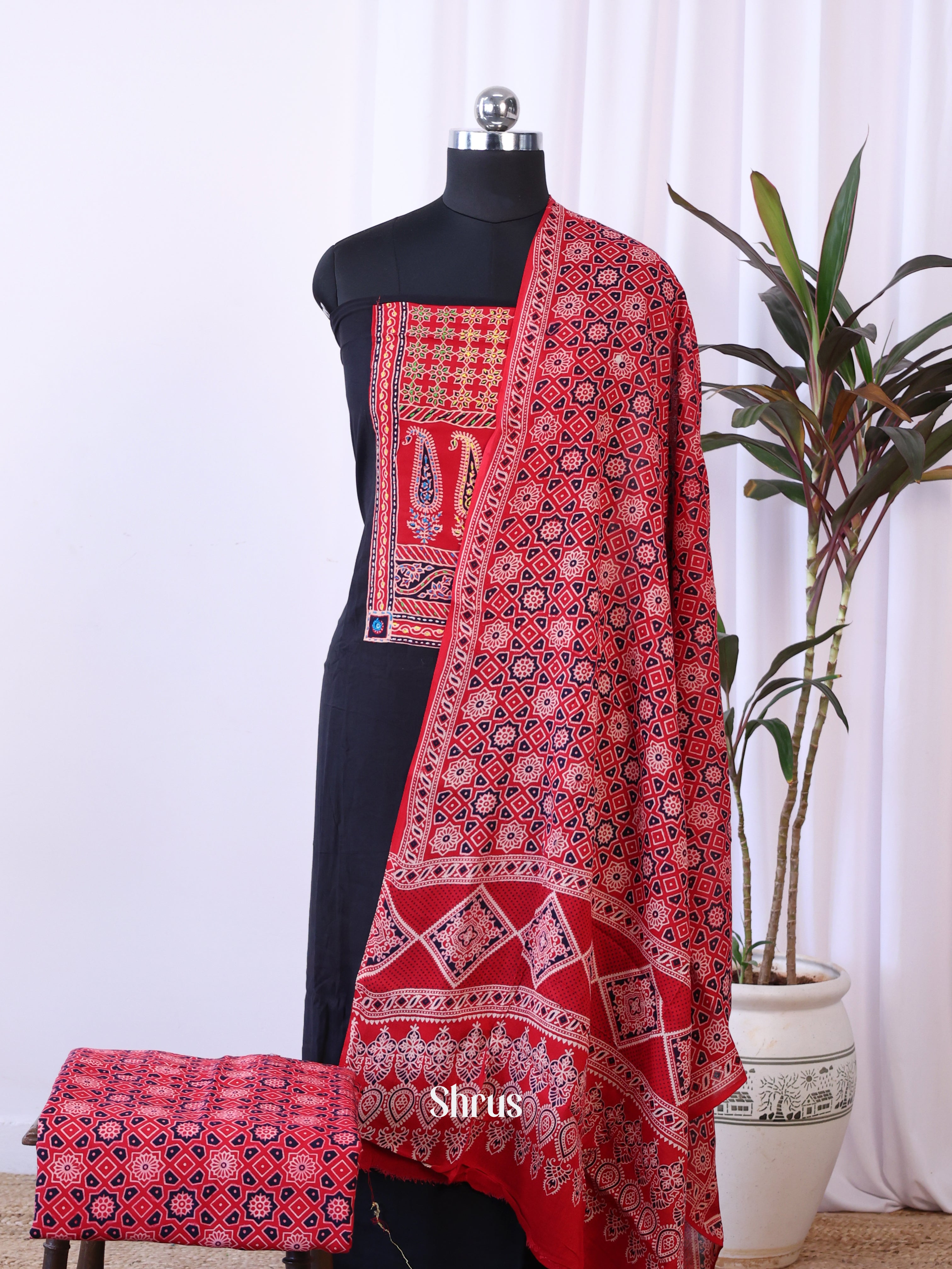 CJS07208 - Ajrakh Salwar - Shop on Shrus.com