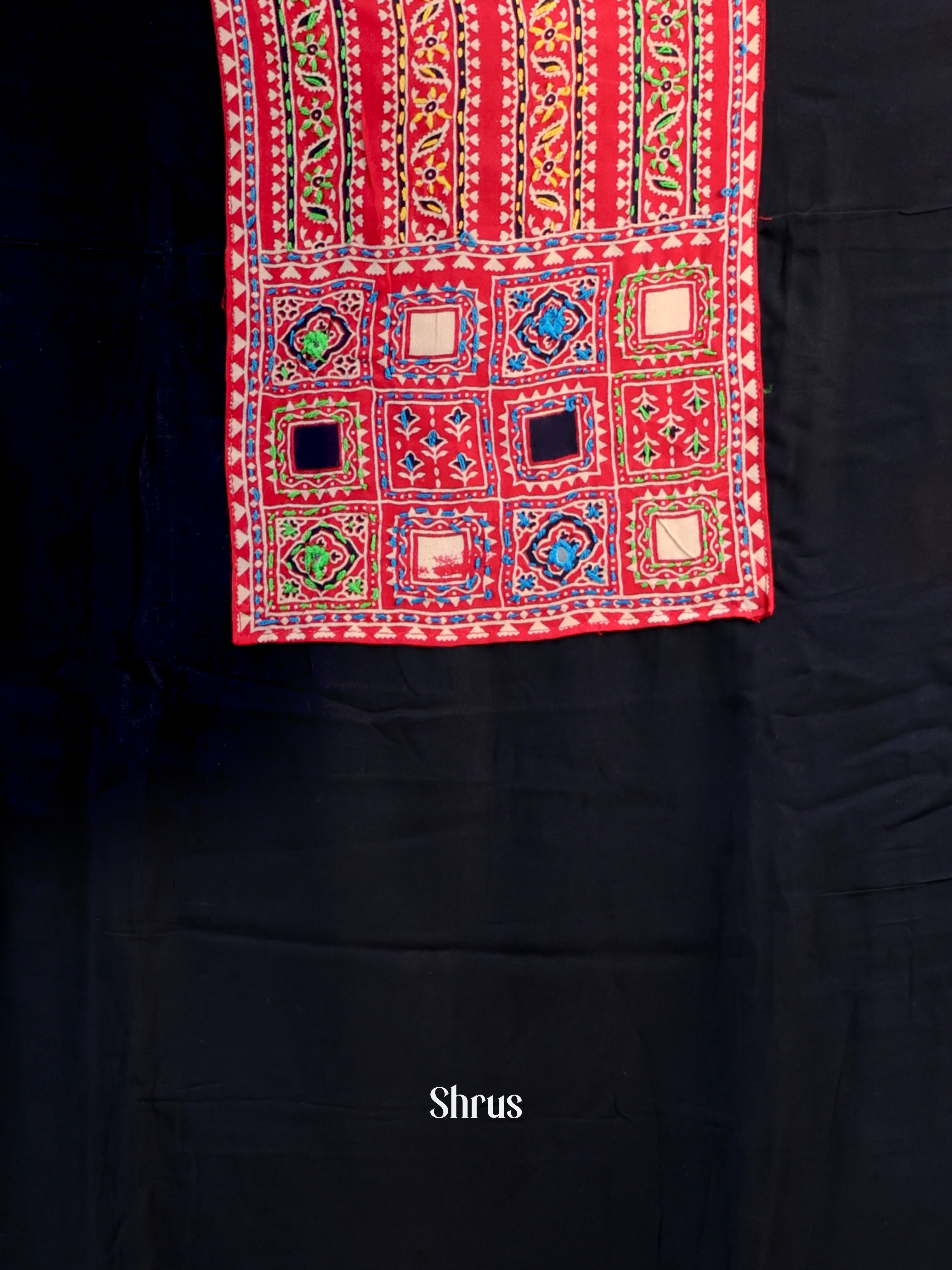 Black & Red - Ajrakh Salwar - Shop on Shrus.com