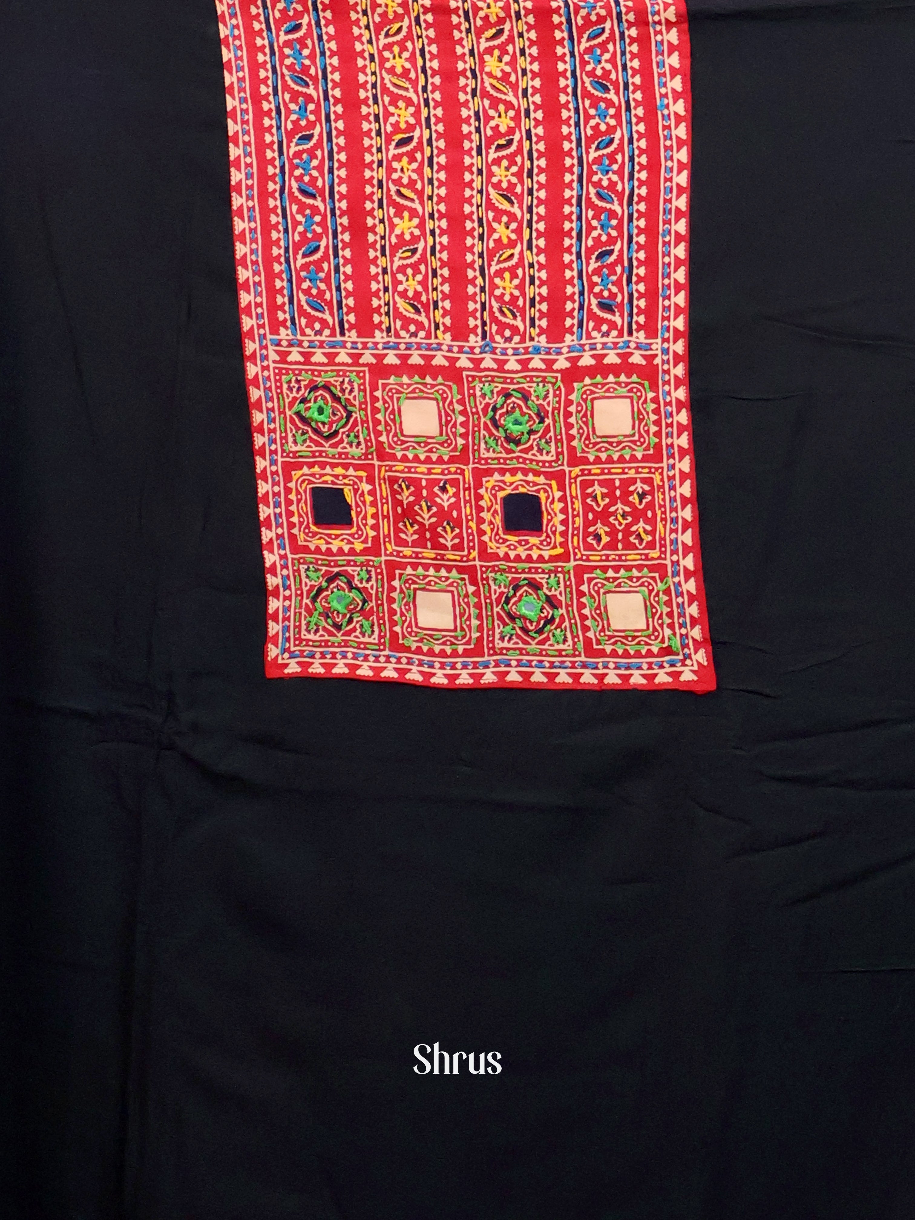 Black & Red - Ajrakh Salwar - Shop on Shrus.com