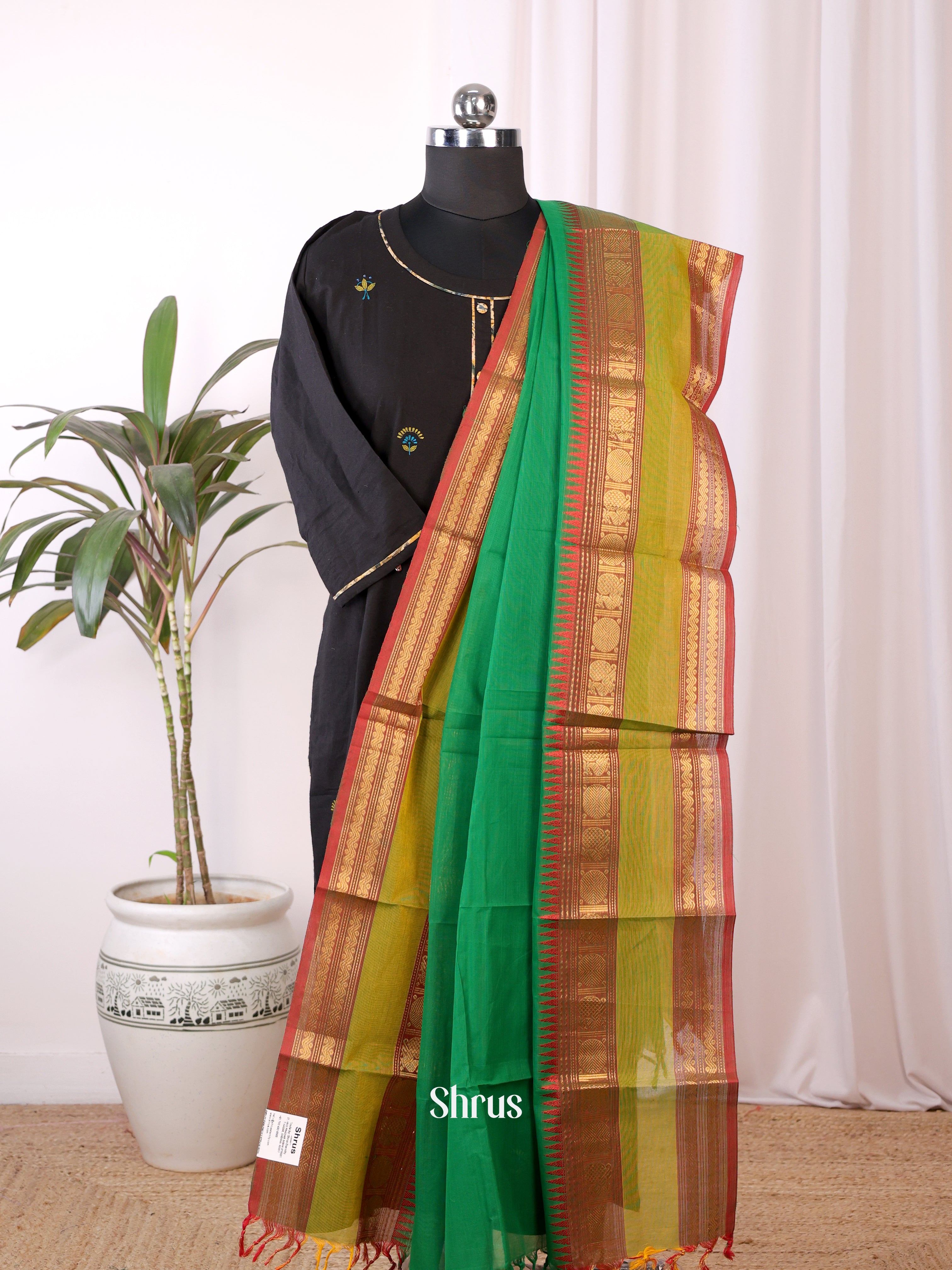 Green - Dupatta - Shop on Shrus.com