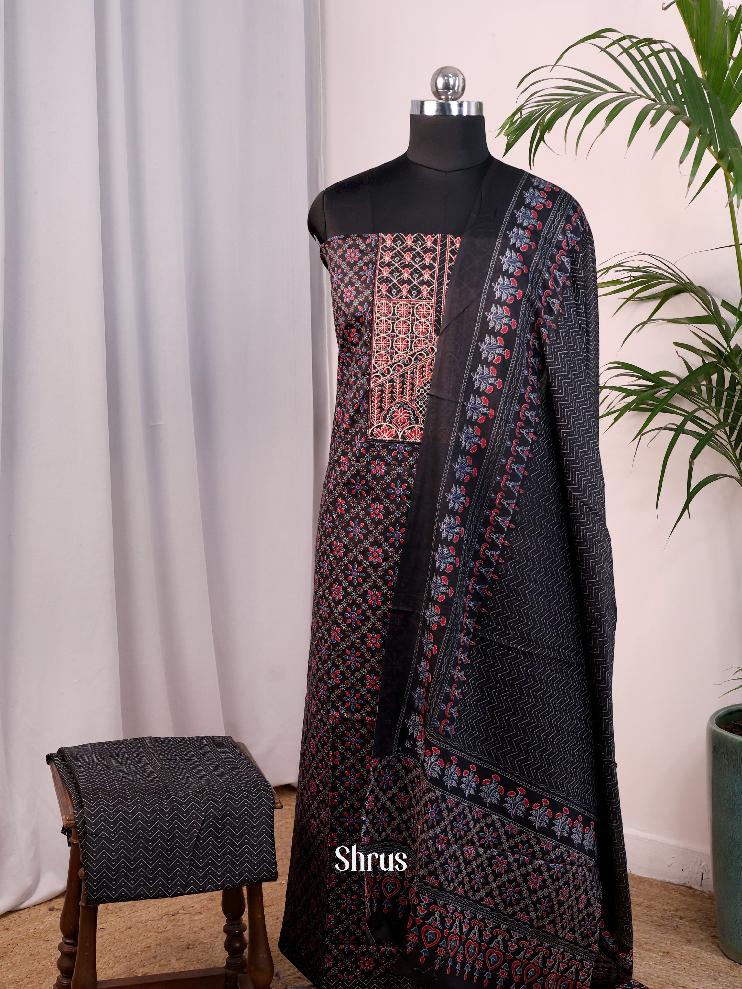 Black - Cotton salwar - Shop on Shrus.com