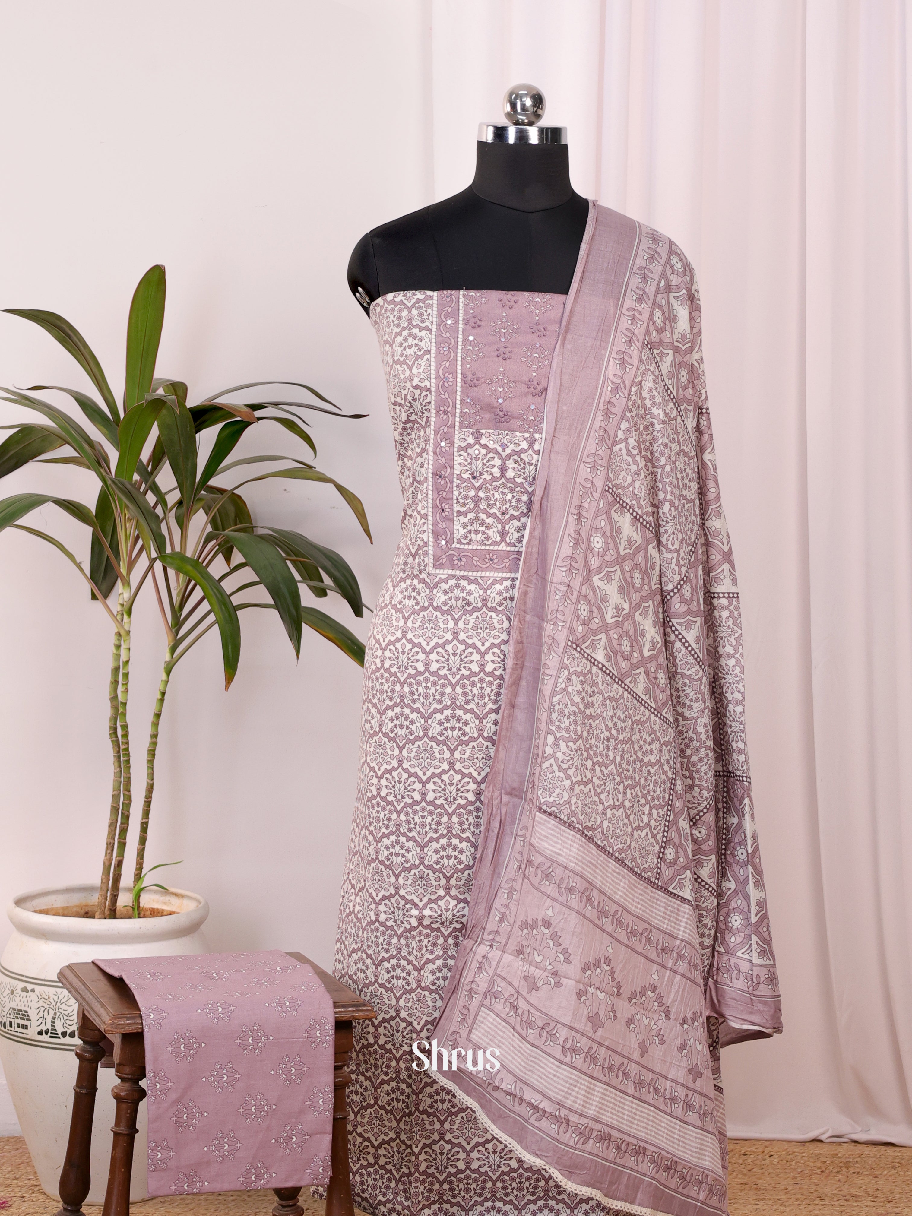 CJS07507 - Cotton salwar - Shop on Shrus.com