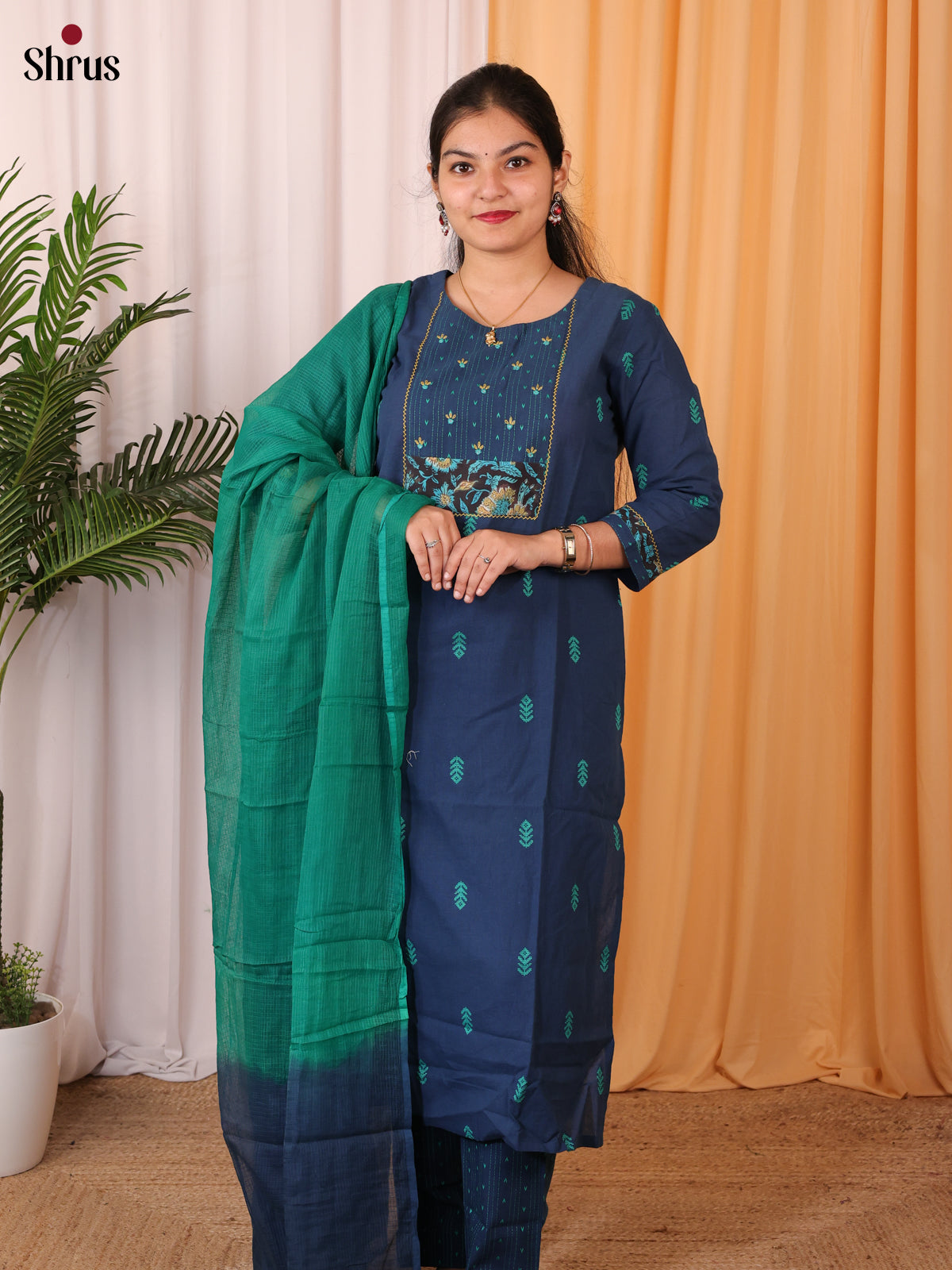 blue & Green - Readymade Suits - Shop on Shrus.com