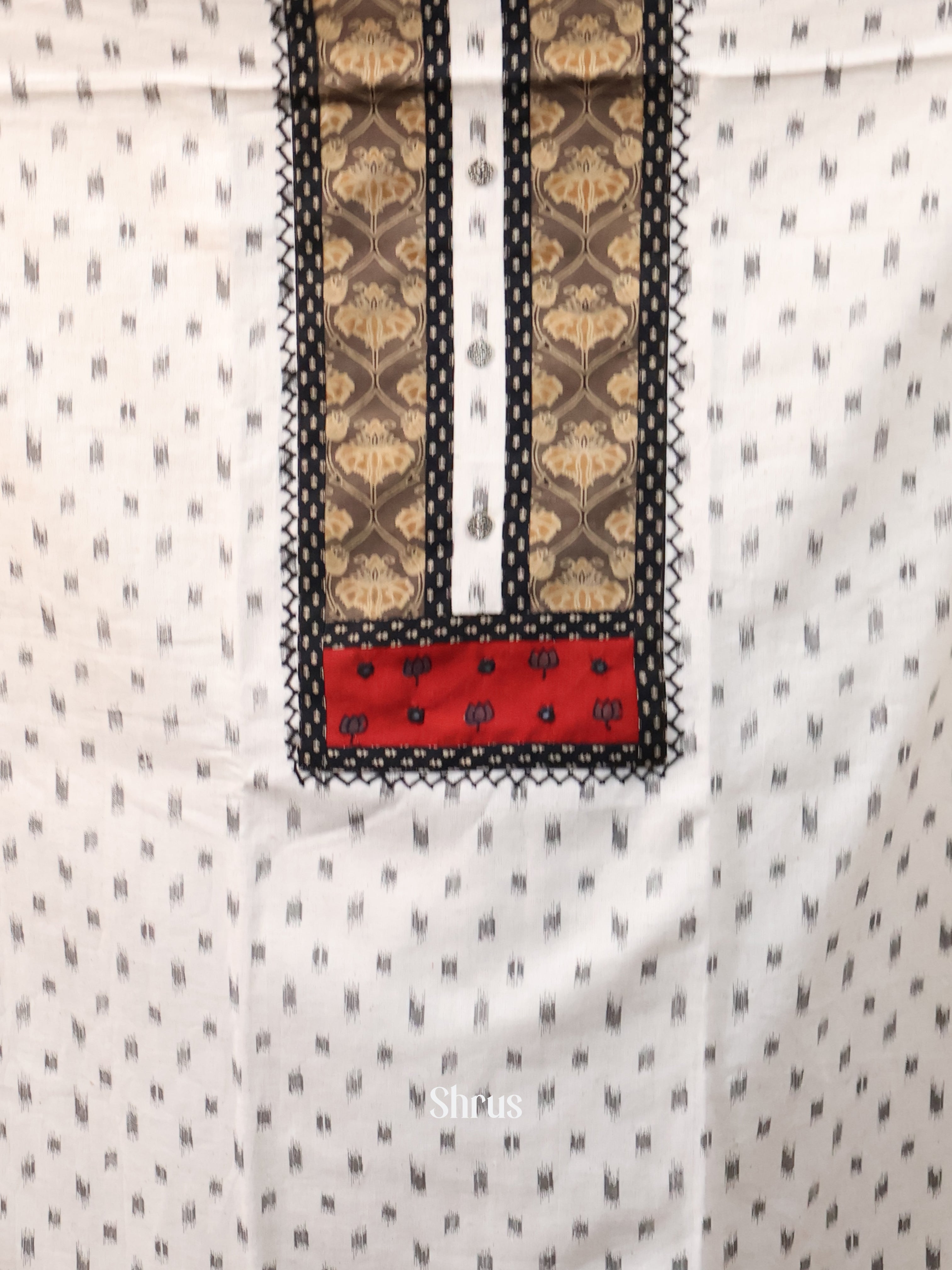 White & Black - Cotton salwar - Shop on Shrus.com