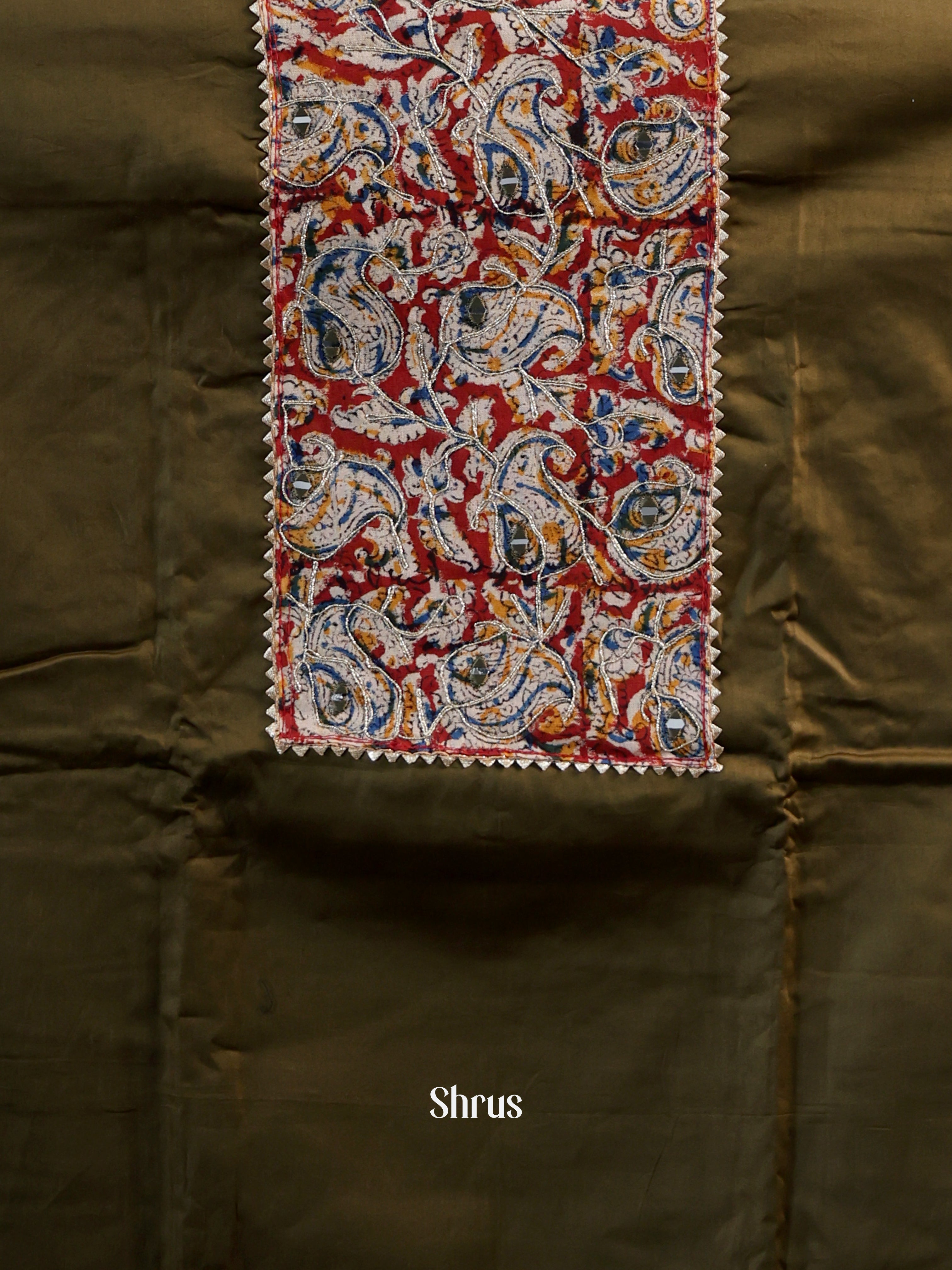 Green & Cream - Cotton salwar - Shop on Shrus.com