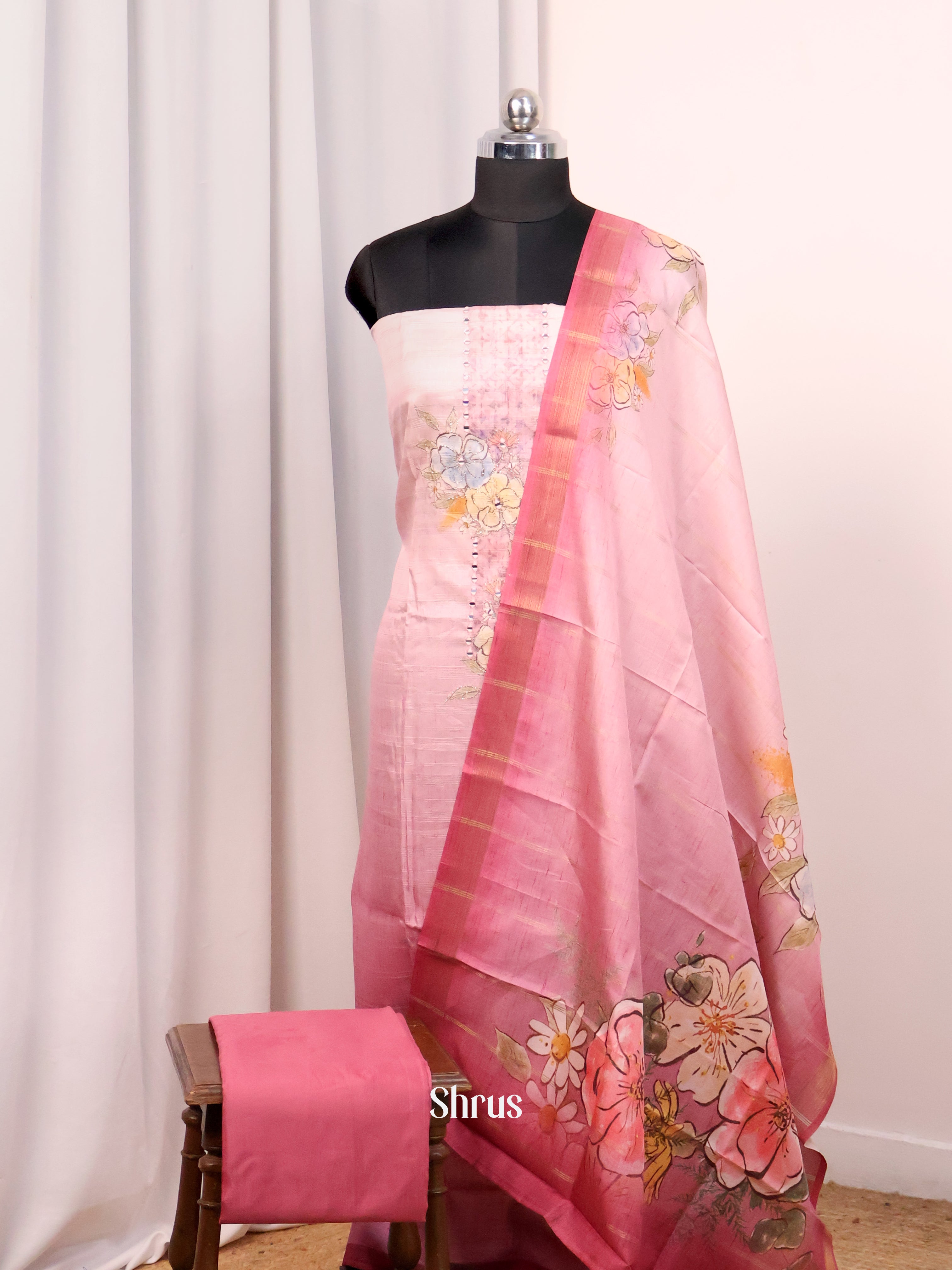Pink - Cotton salwar - Shop on Shrus.com