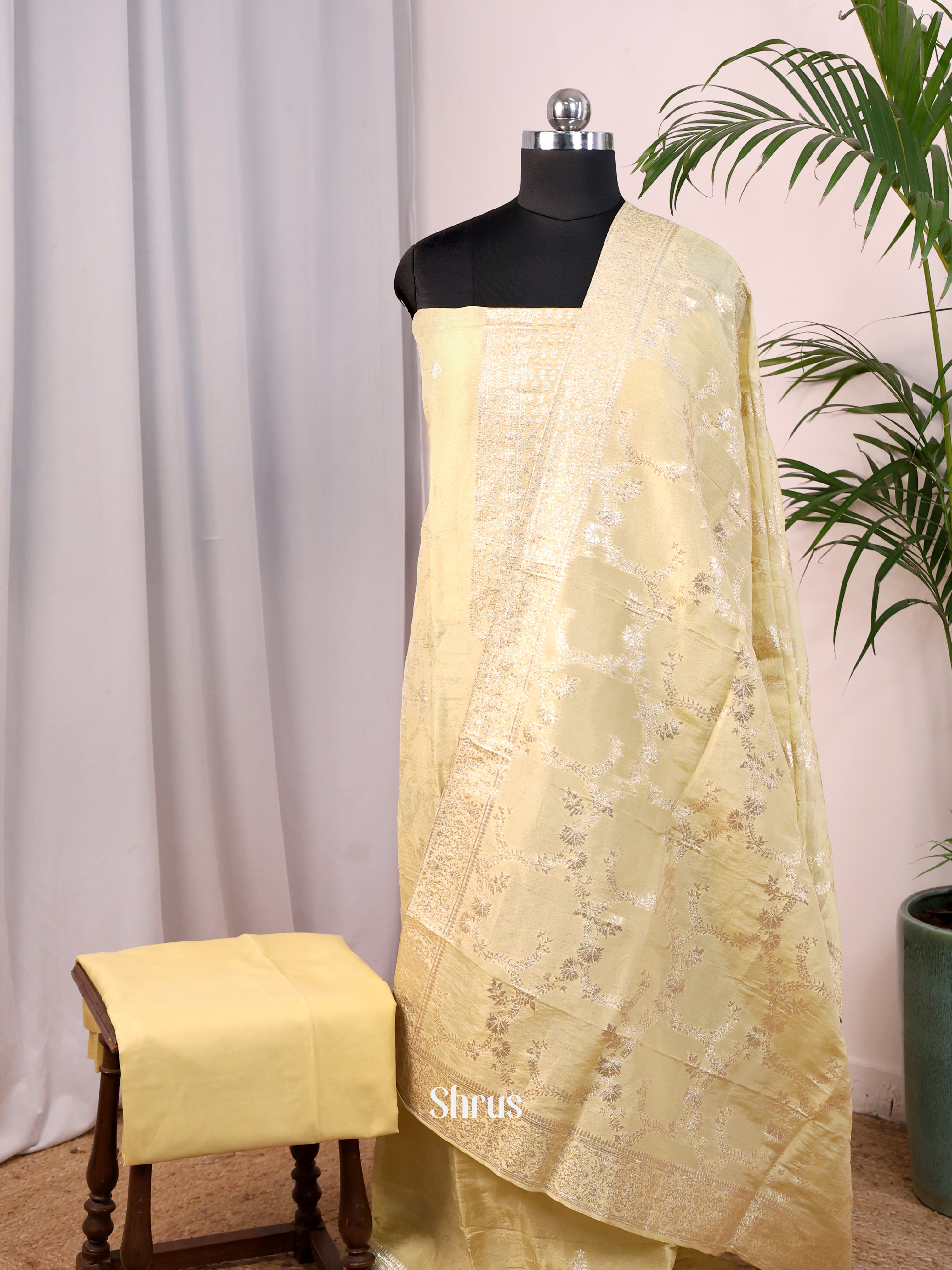 Lite Yellow - Cotton salwar - Shop on Shrus.com