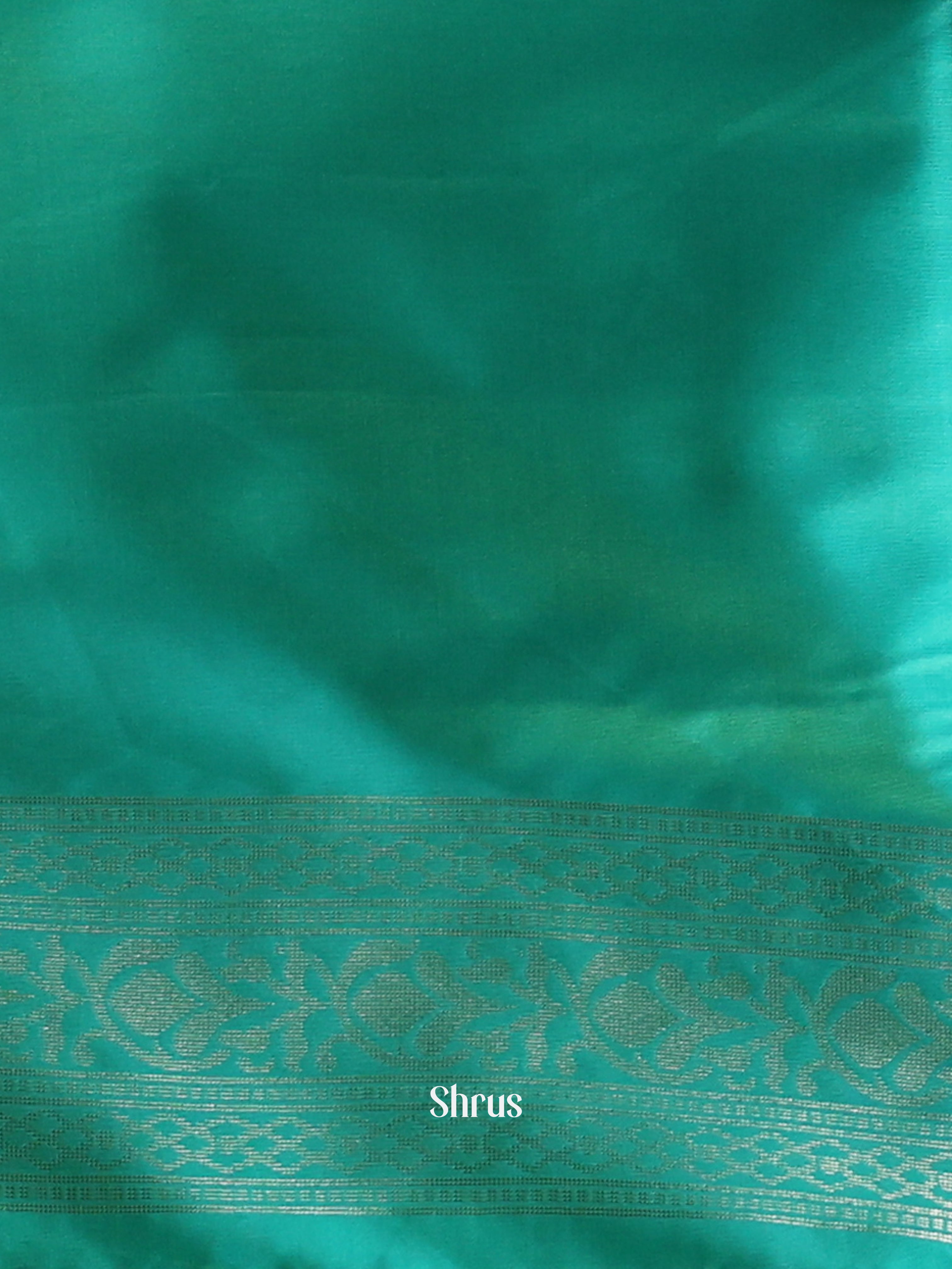 Mustardy Green & Green - Semi Softsilk Saree - Shop on Shrus.com