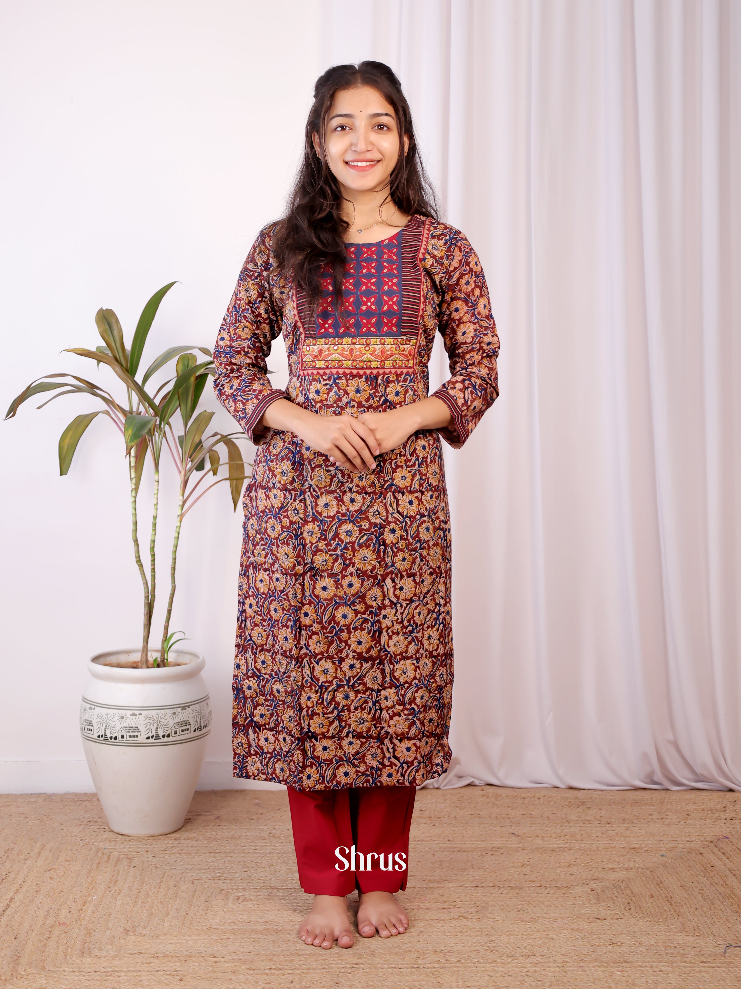 Maroon - Readymade Suits - Shop on Shrus.com